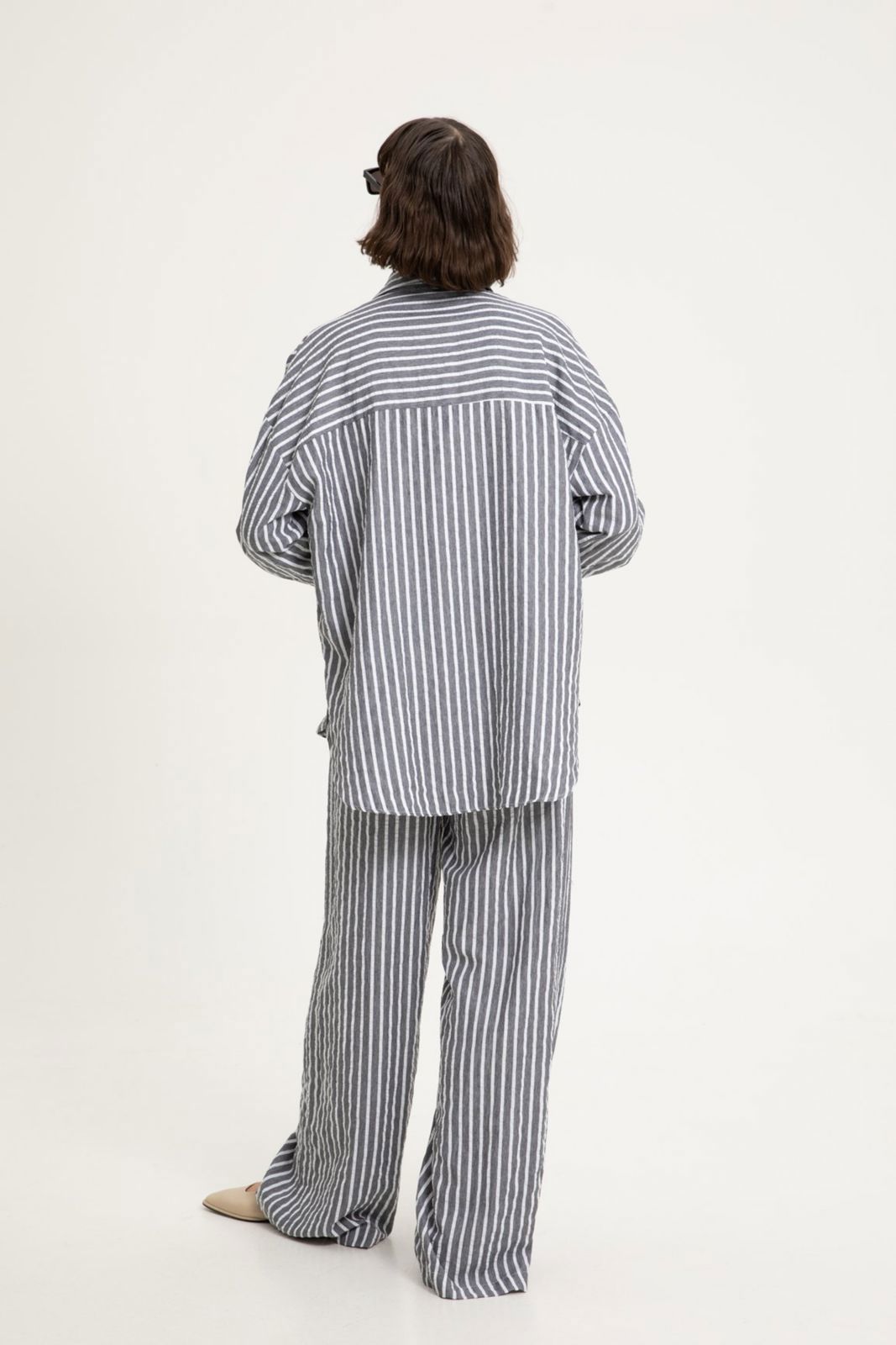 Picture of Aura Grey Loose Fit Pants