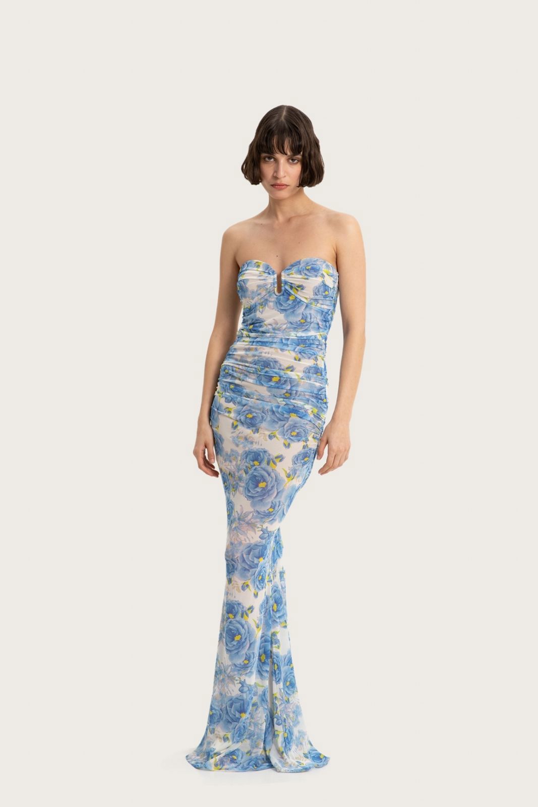 Picture of Theros Mesh Bustier Maxi Dress