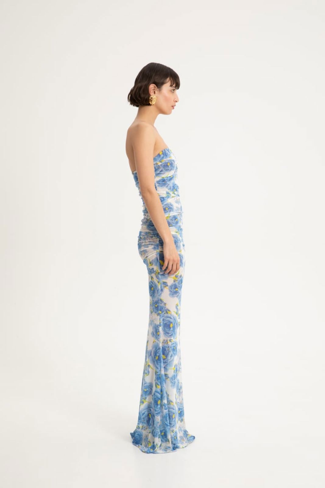 Picture of Theros Mesh Bustier Maxi Dress