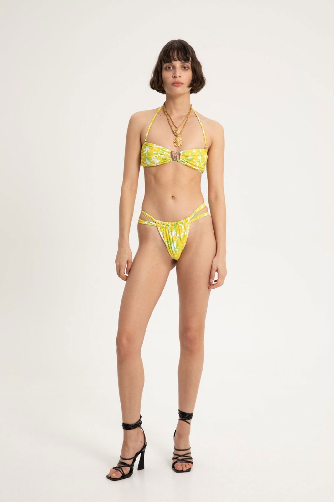 Picture of Anthos Gathered Strap Bikini Bottoms