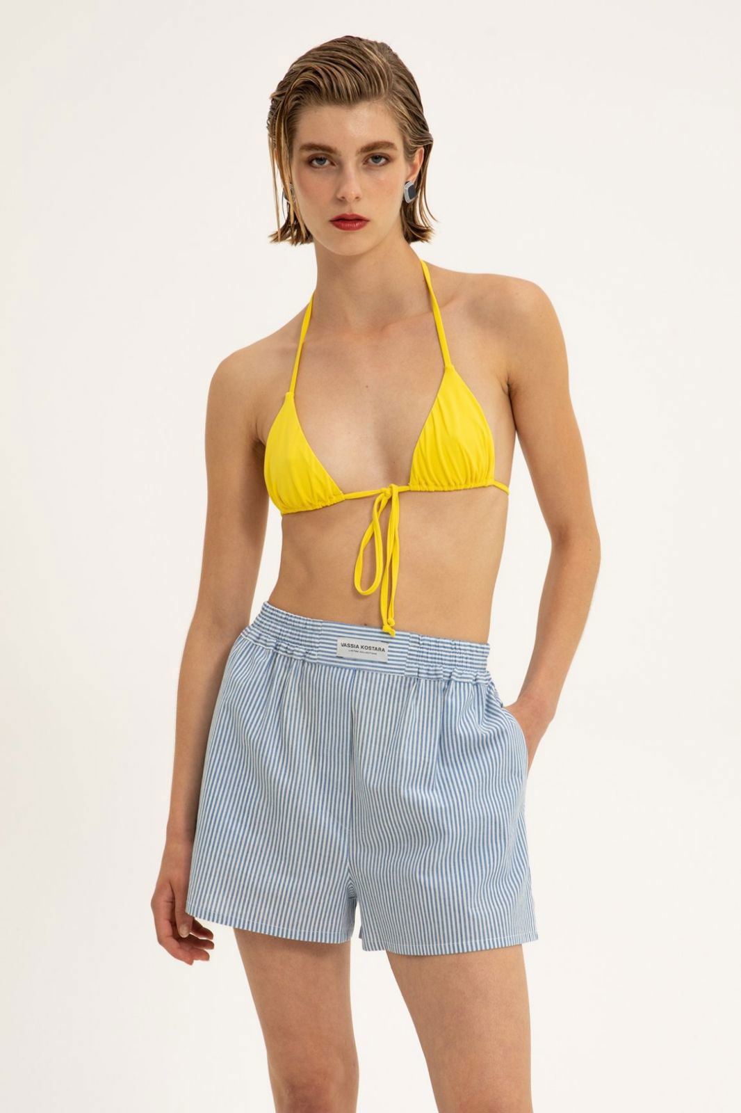 Picture of Elena Yellow Triangle Bikini Top