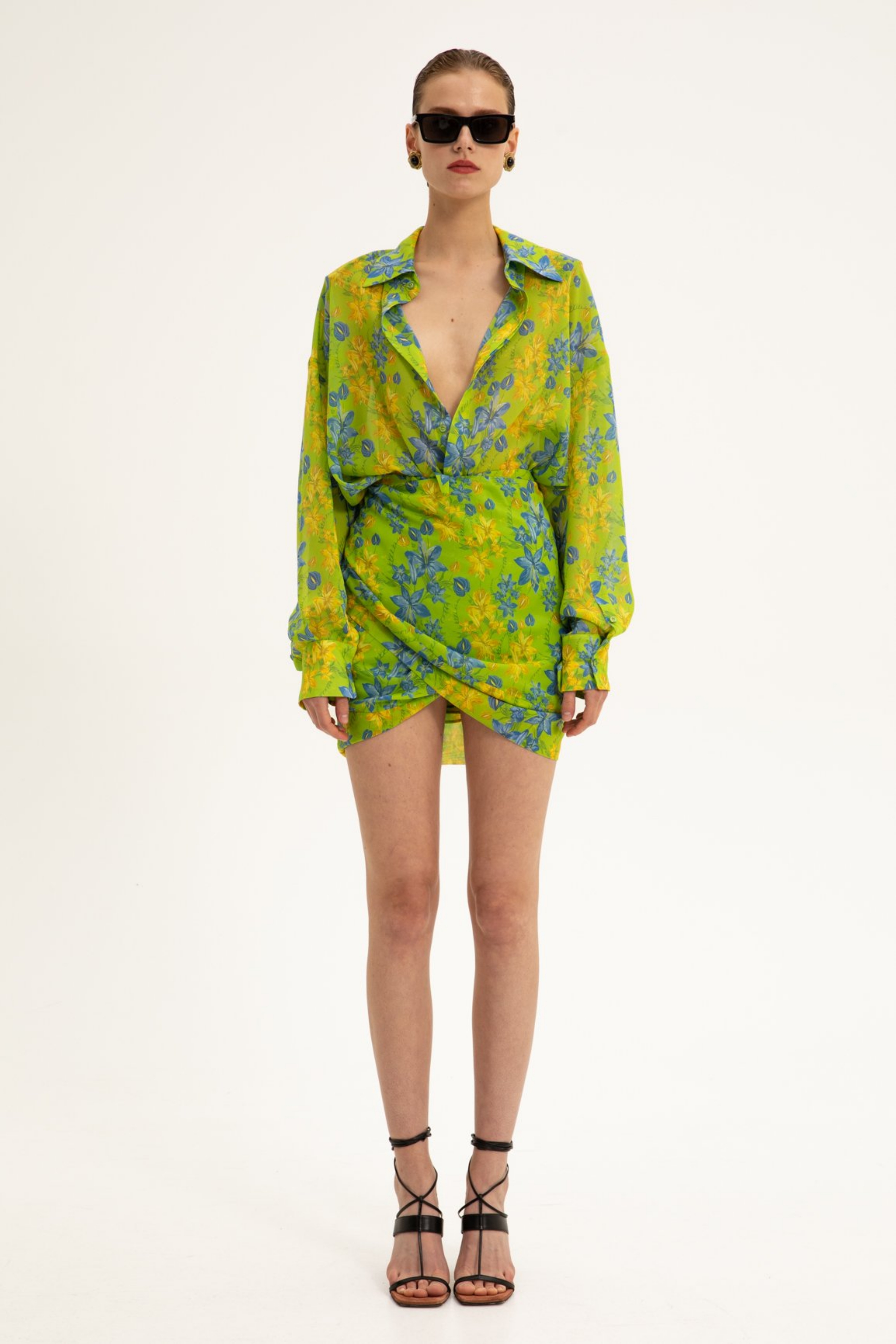 Picture of Flora Wrap Mini Skirt