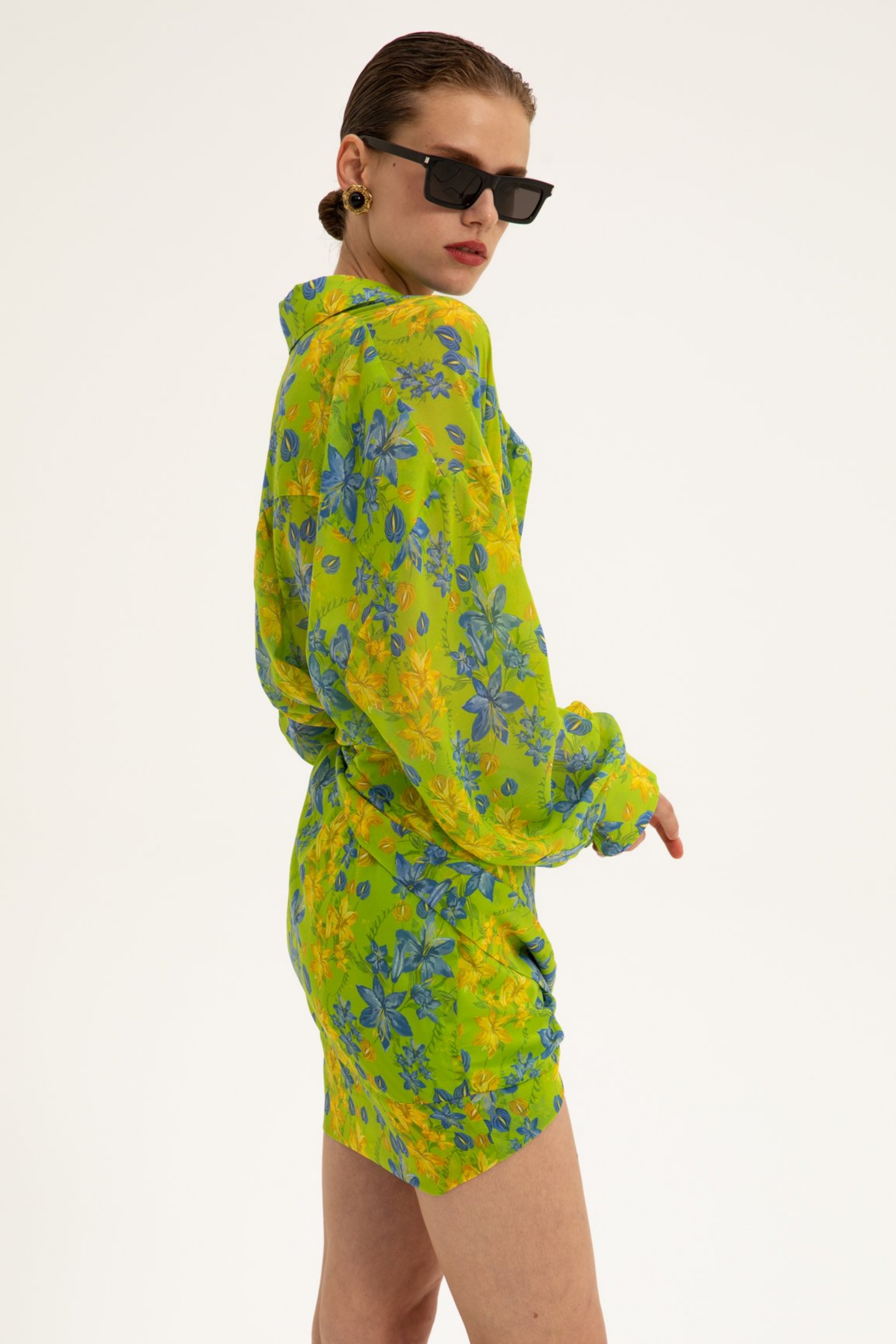 Picture of Flora Wrap Mini Skirt