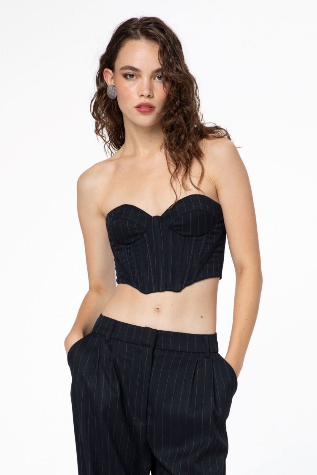 Picture of Striped Blue Black Corset