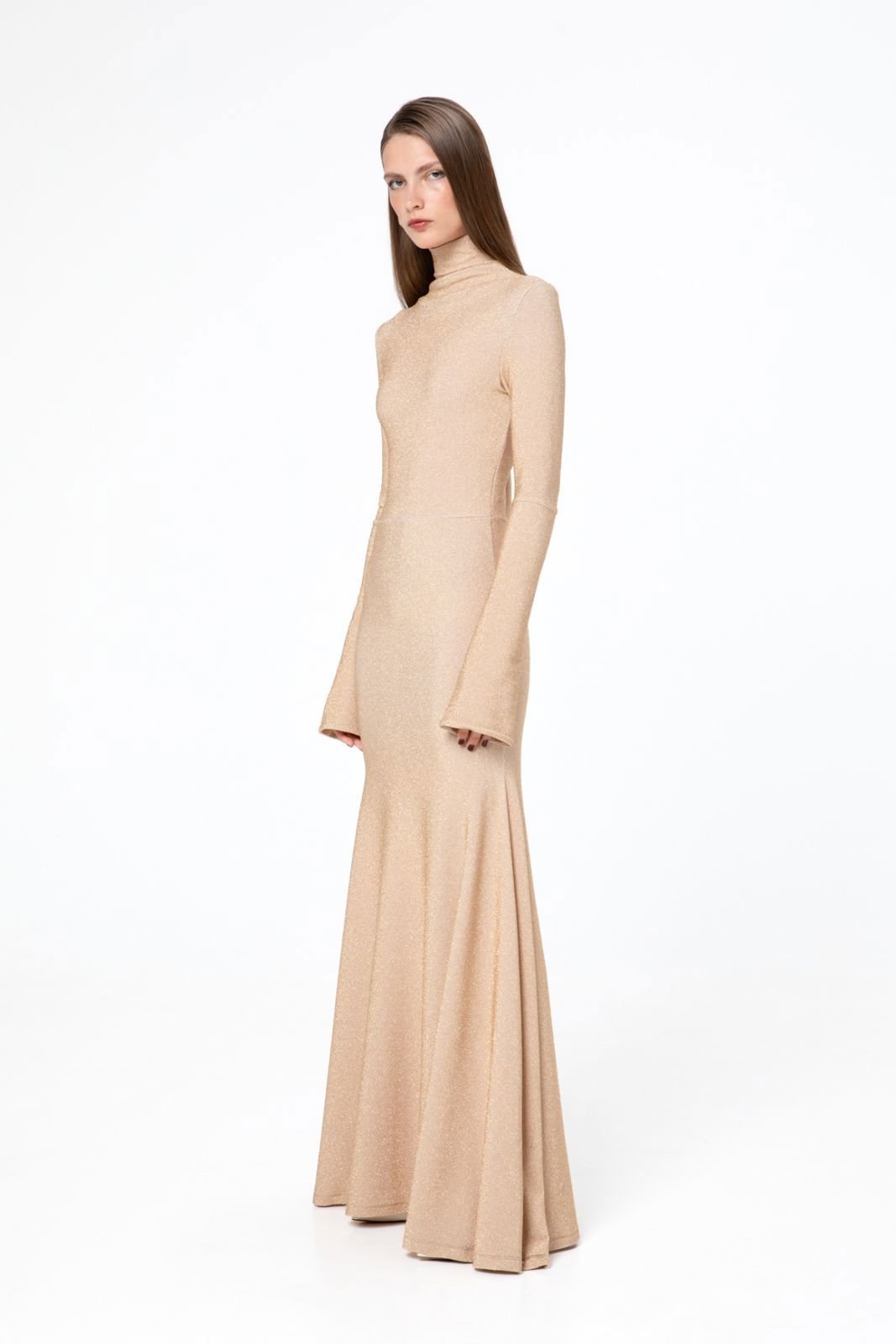 Picture of Pale High Neck Dress