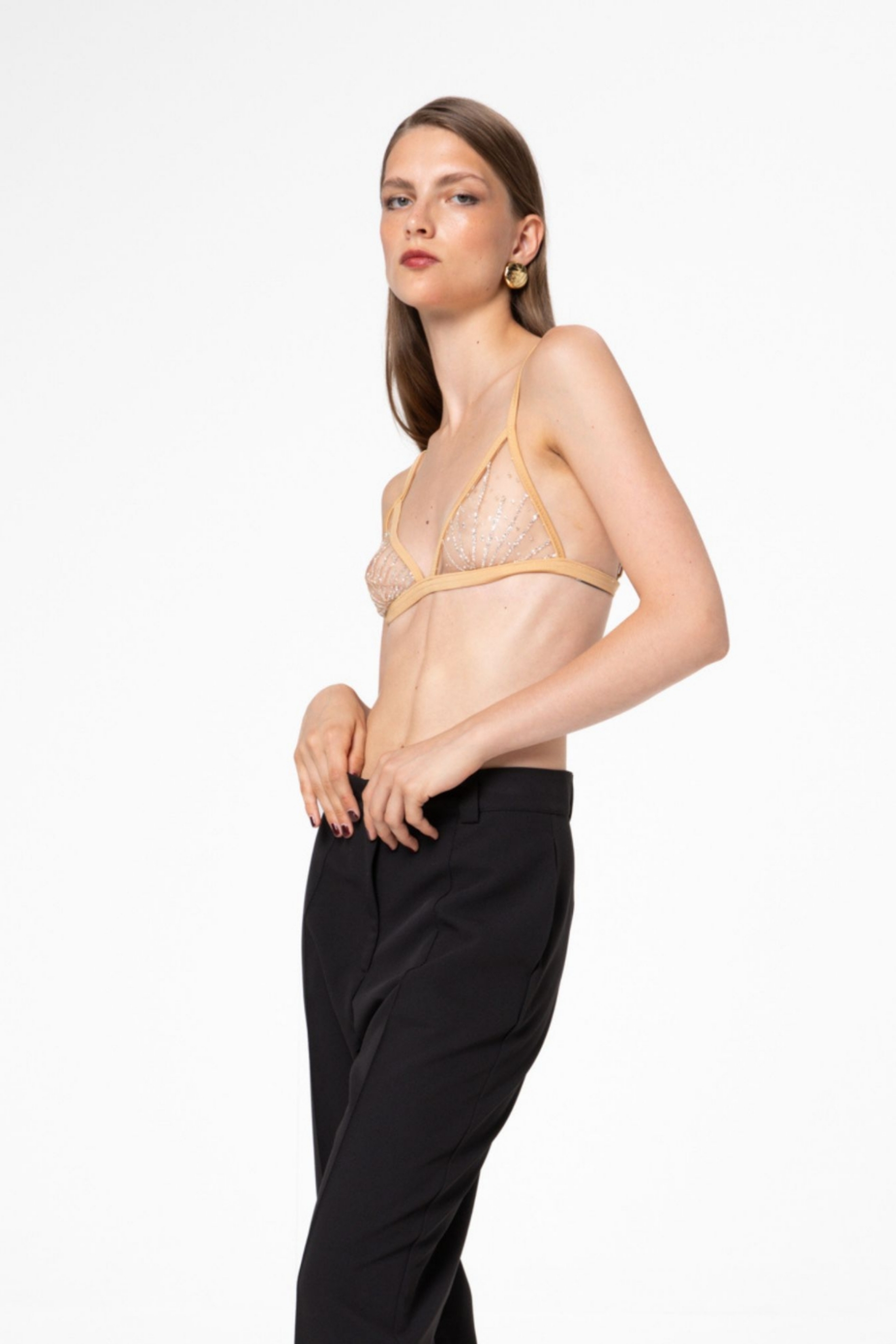 Picture of Warm Ivory Crystal Bra