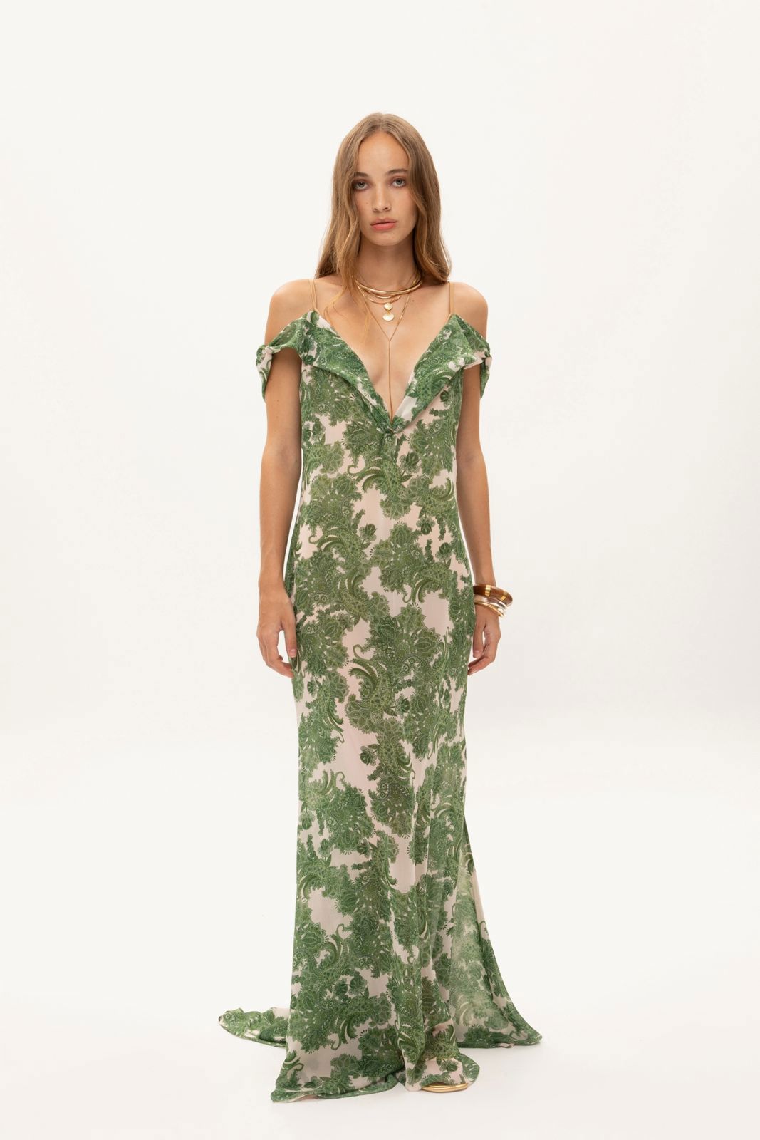 quiz green sequin dress Easter Dresses Casual Solid Embroidered Hollowed Out See-through Half A Turtleneck Long Sleeve Dresses(Green/L)