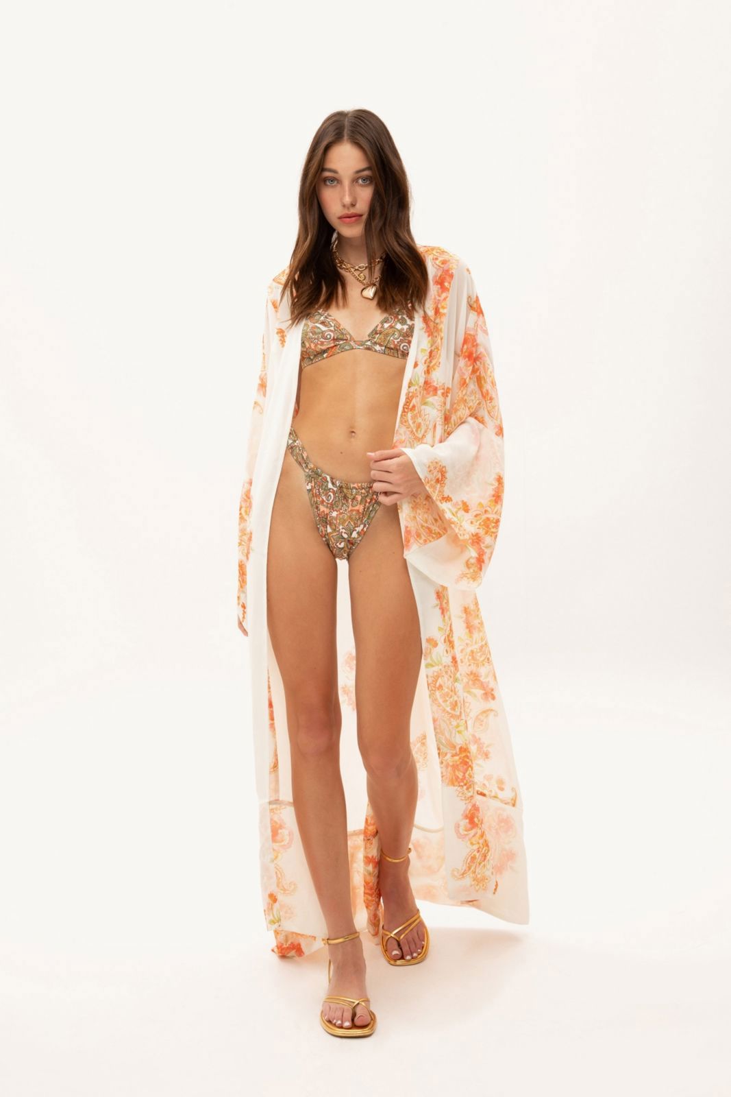 Picture of Golden Hour Structured Triangle Bikini Top