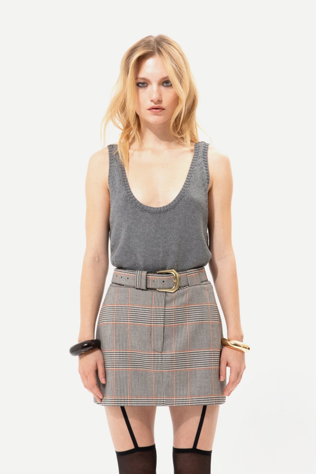 Picture of Chequered Mini Skirt