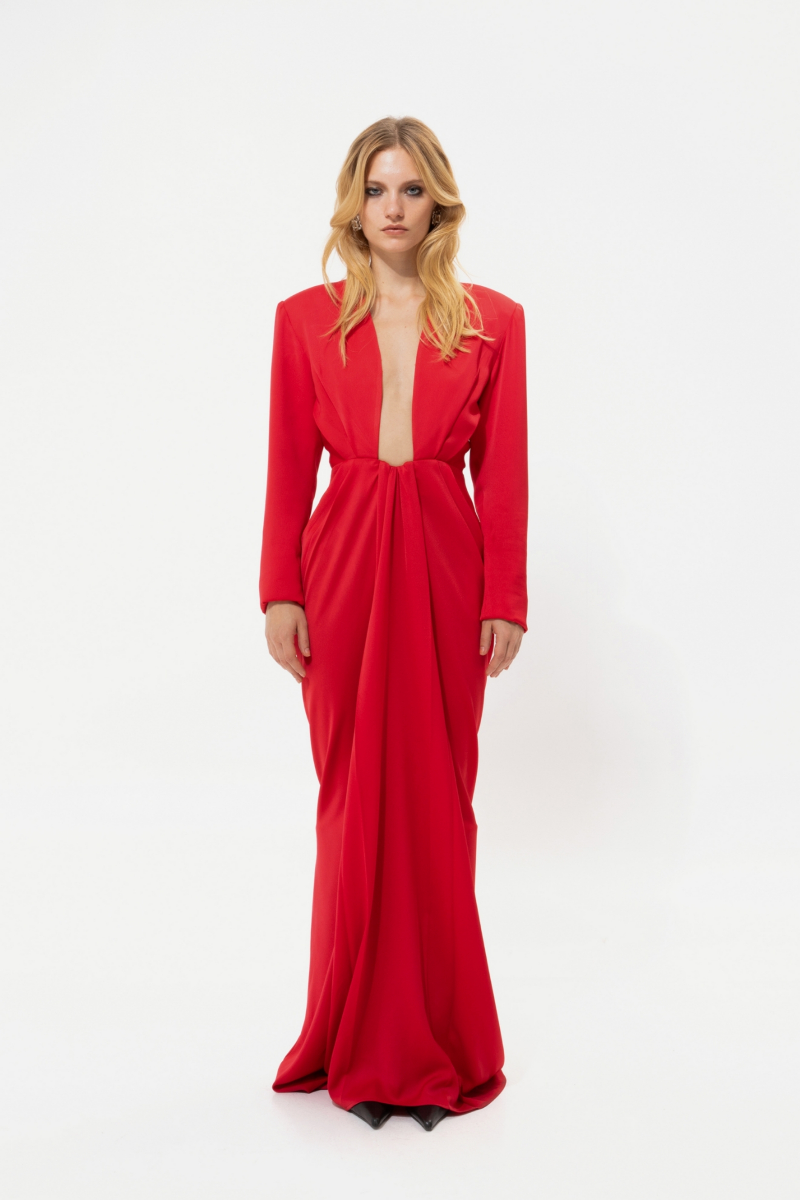 Picture of Red Satin Gown