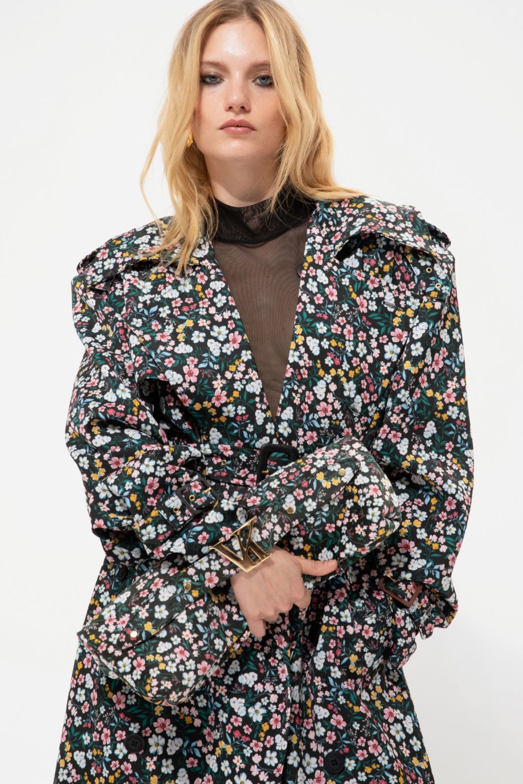 Picture of Floral Print Leather Bag