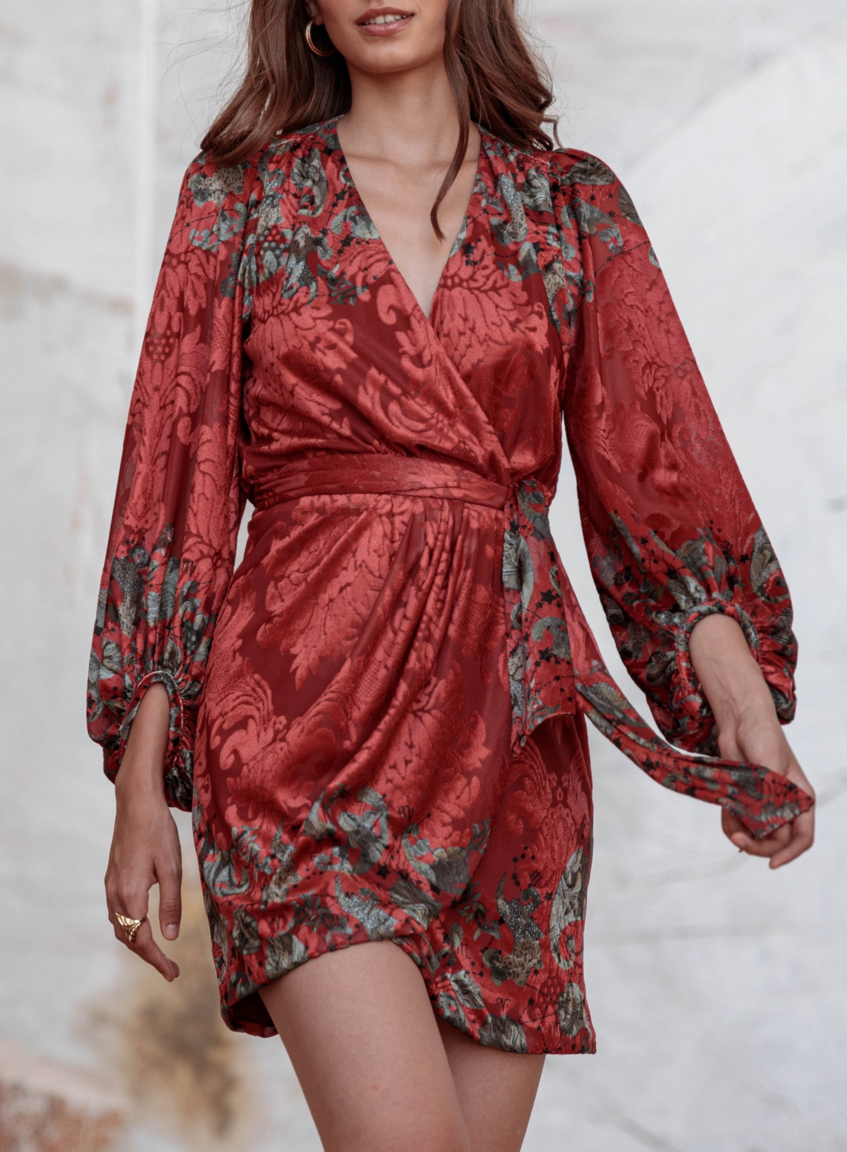 Picture of RED BLOSSOM DRESS