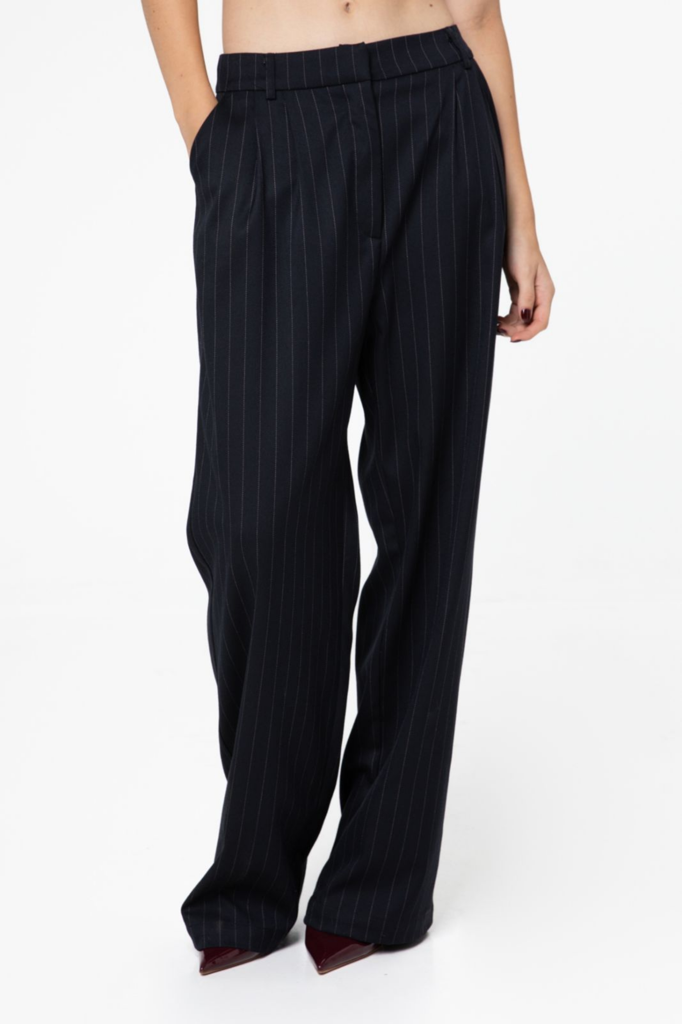 Picture of Striped Blue Black Pants