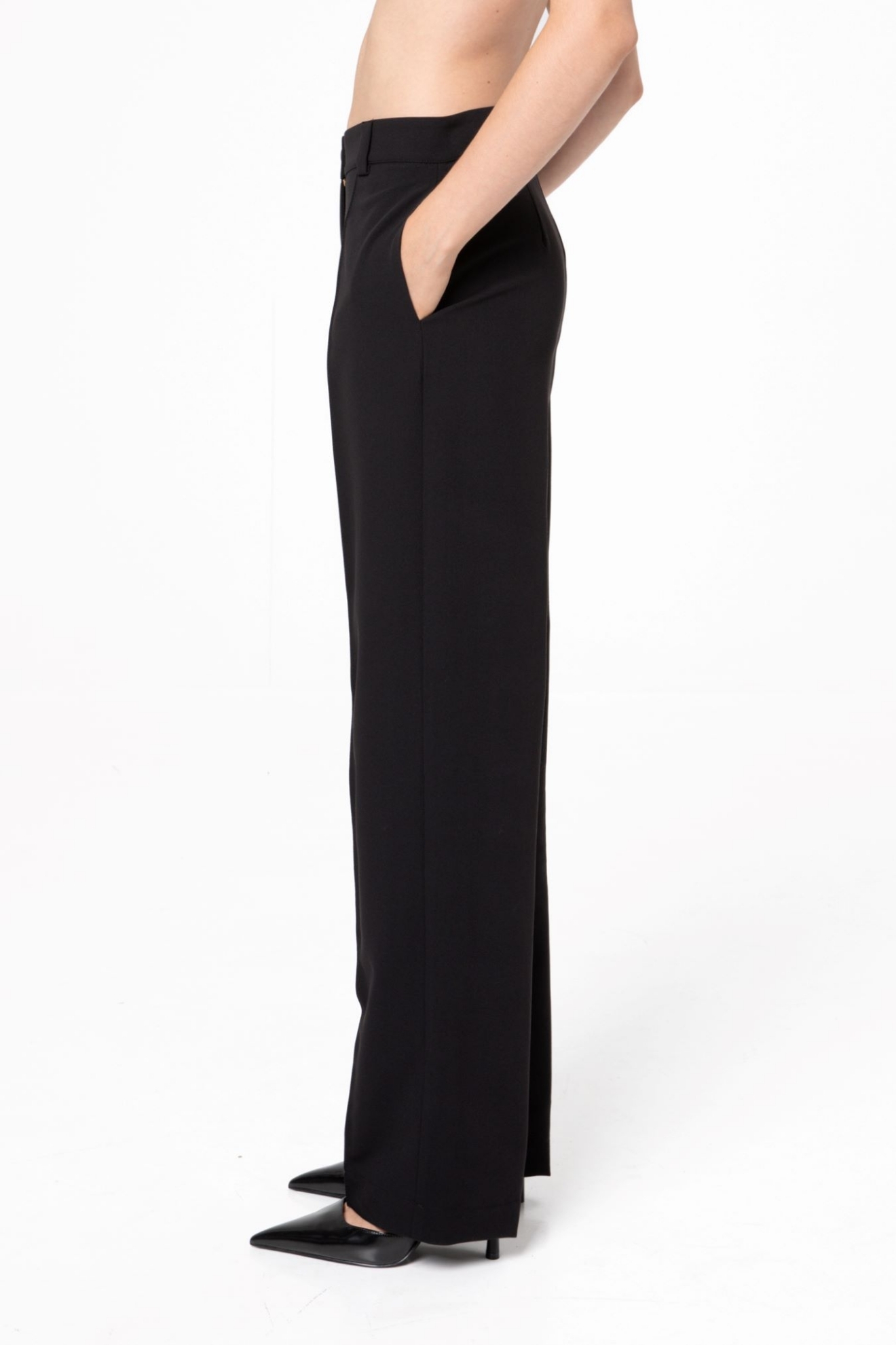 Picture of Black Ink Pants With Nervir Stitch