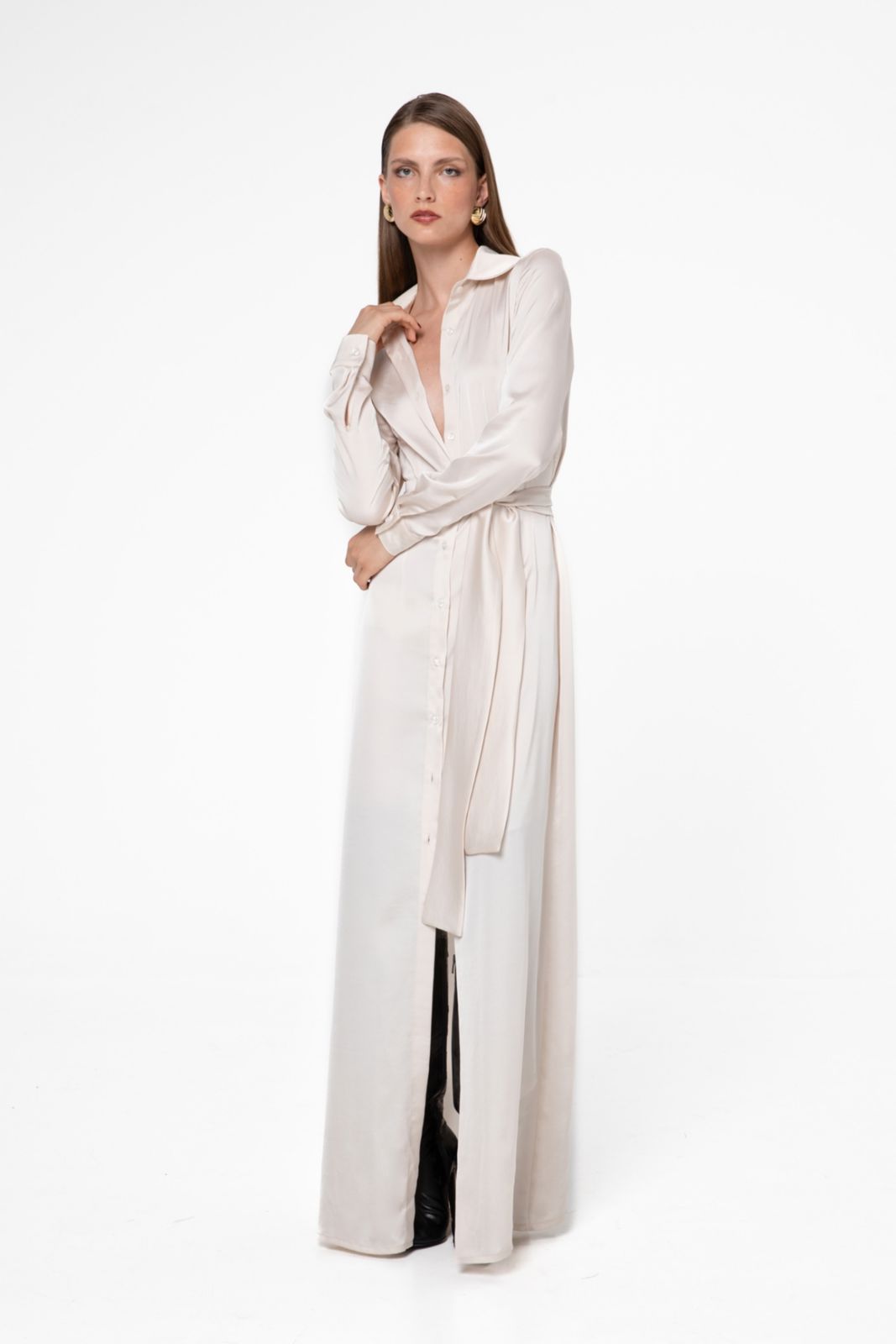 Picture of Porcelain White Chemise Dress