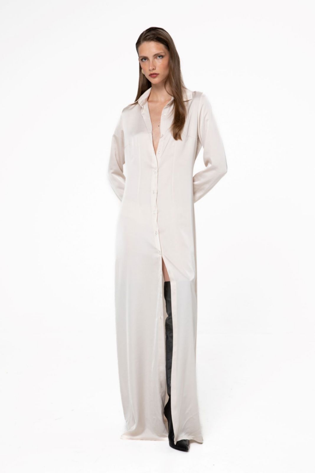 Picture of Porcelain White Chemise Dress