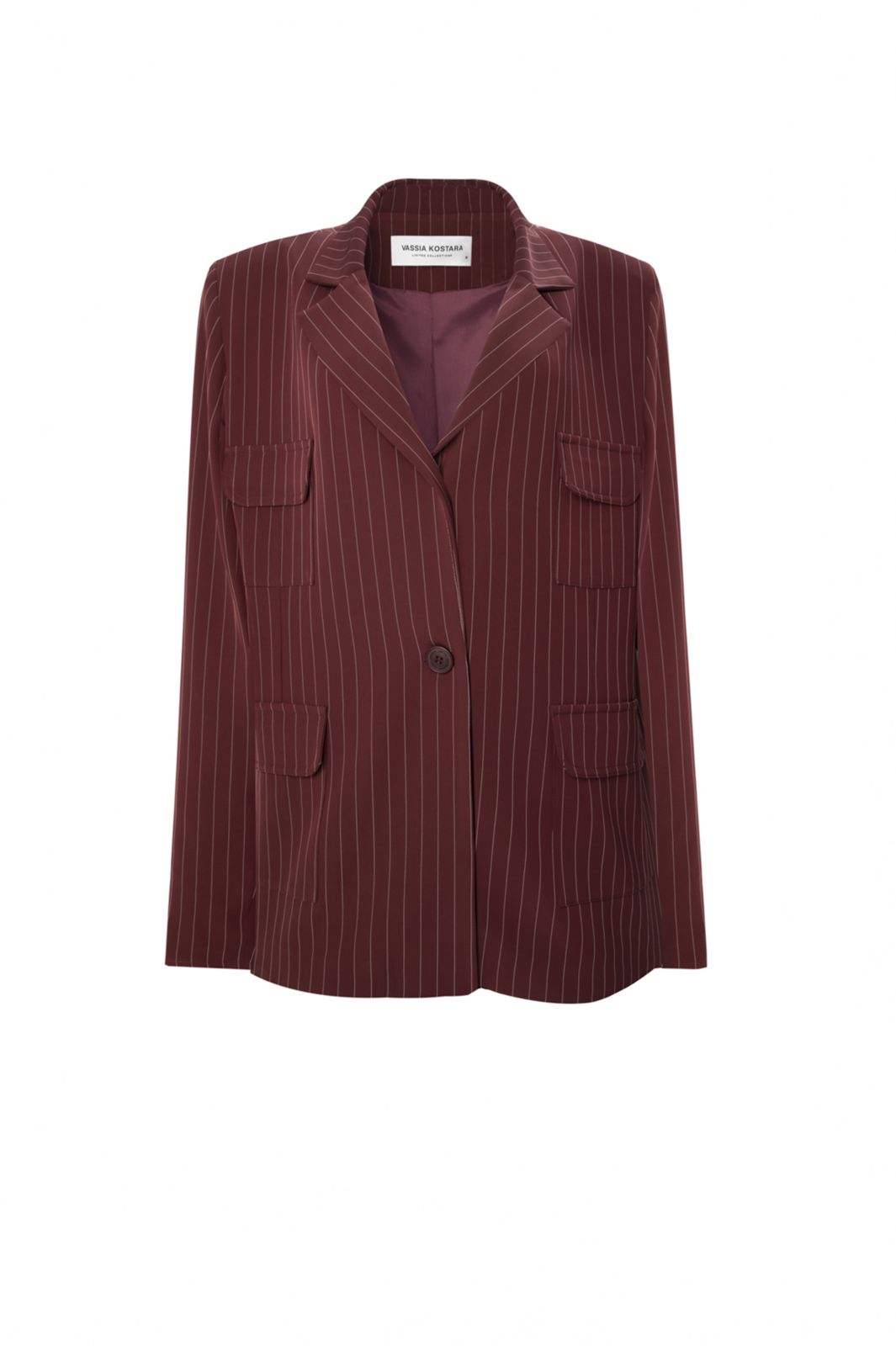 Picture of Striped Burgundy Blazer