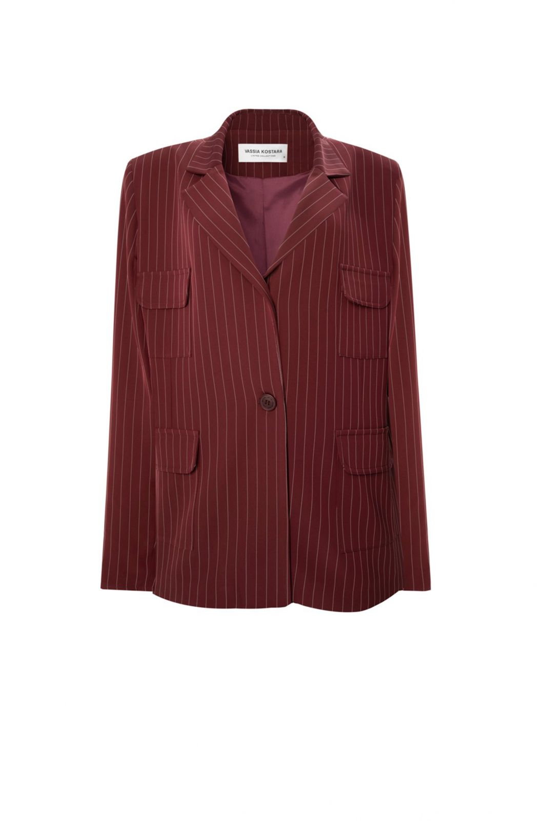 Picture of Striped Burgundy Blazer