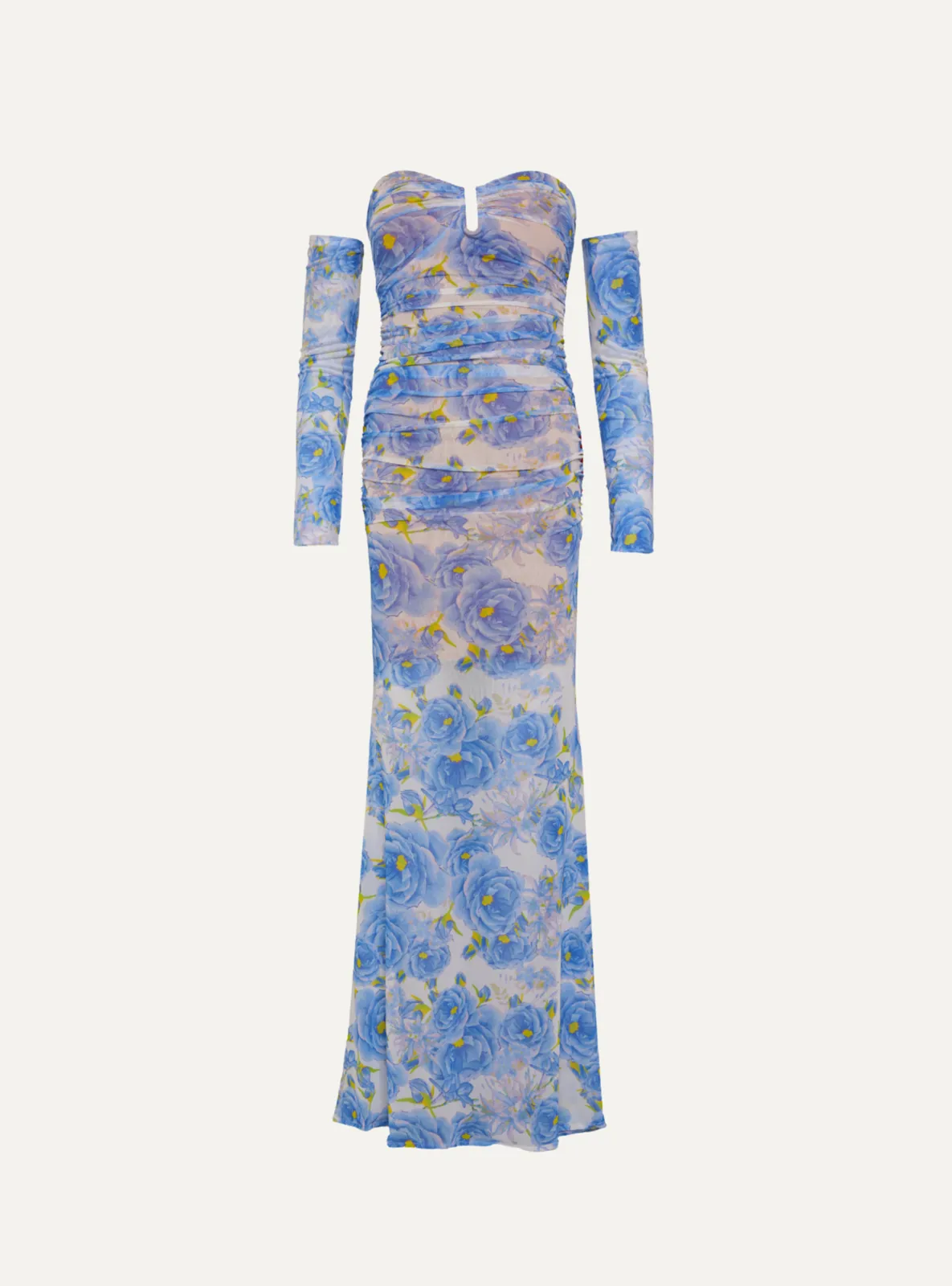 Picture of Theros Mesh Bustier Maxi Dress