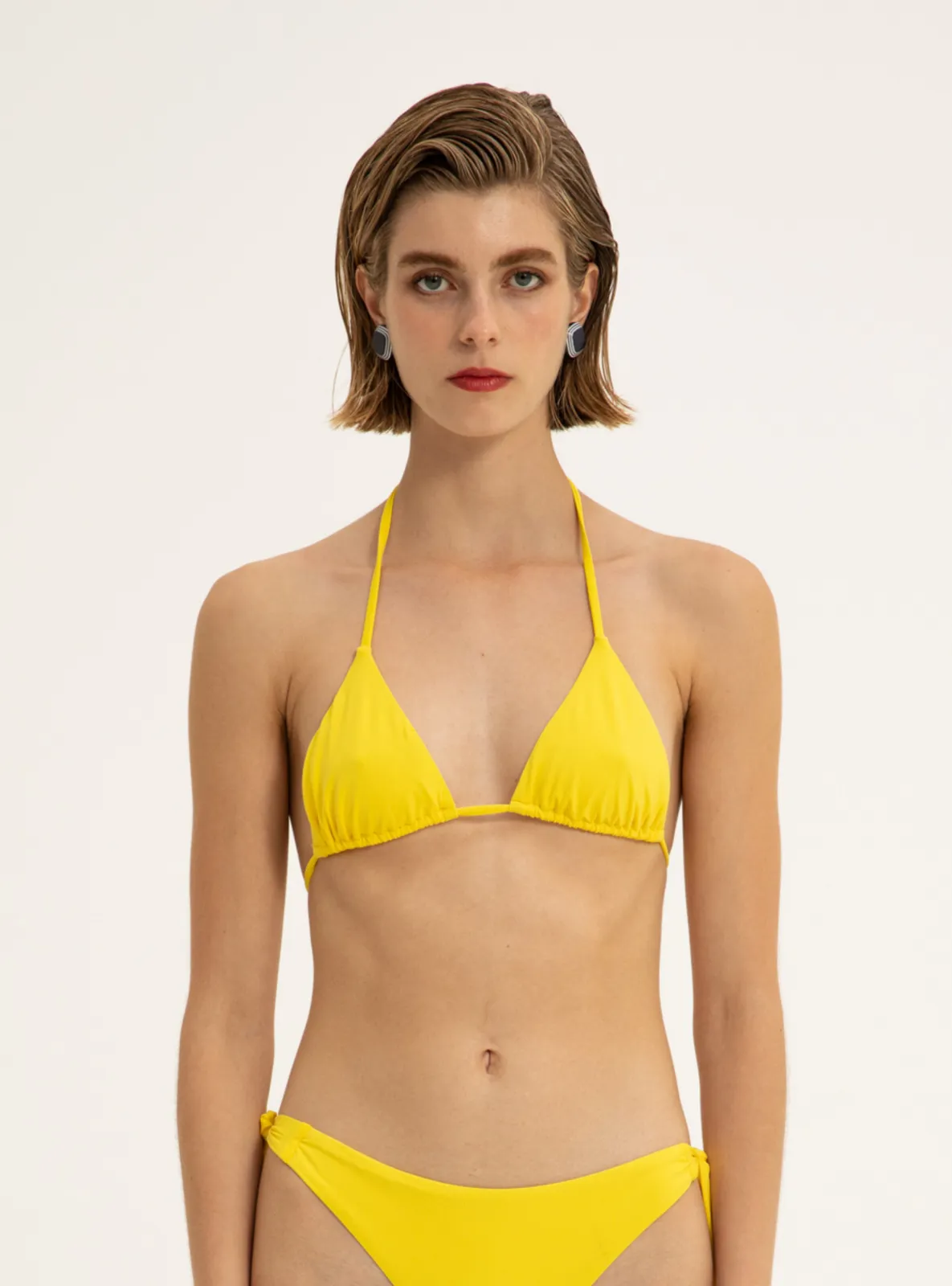 Picture of Elena Yellow Triangle Bikini Top