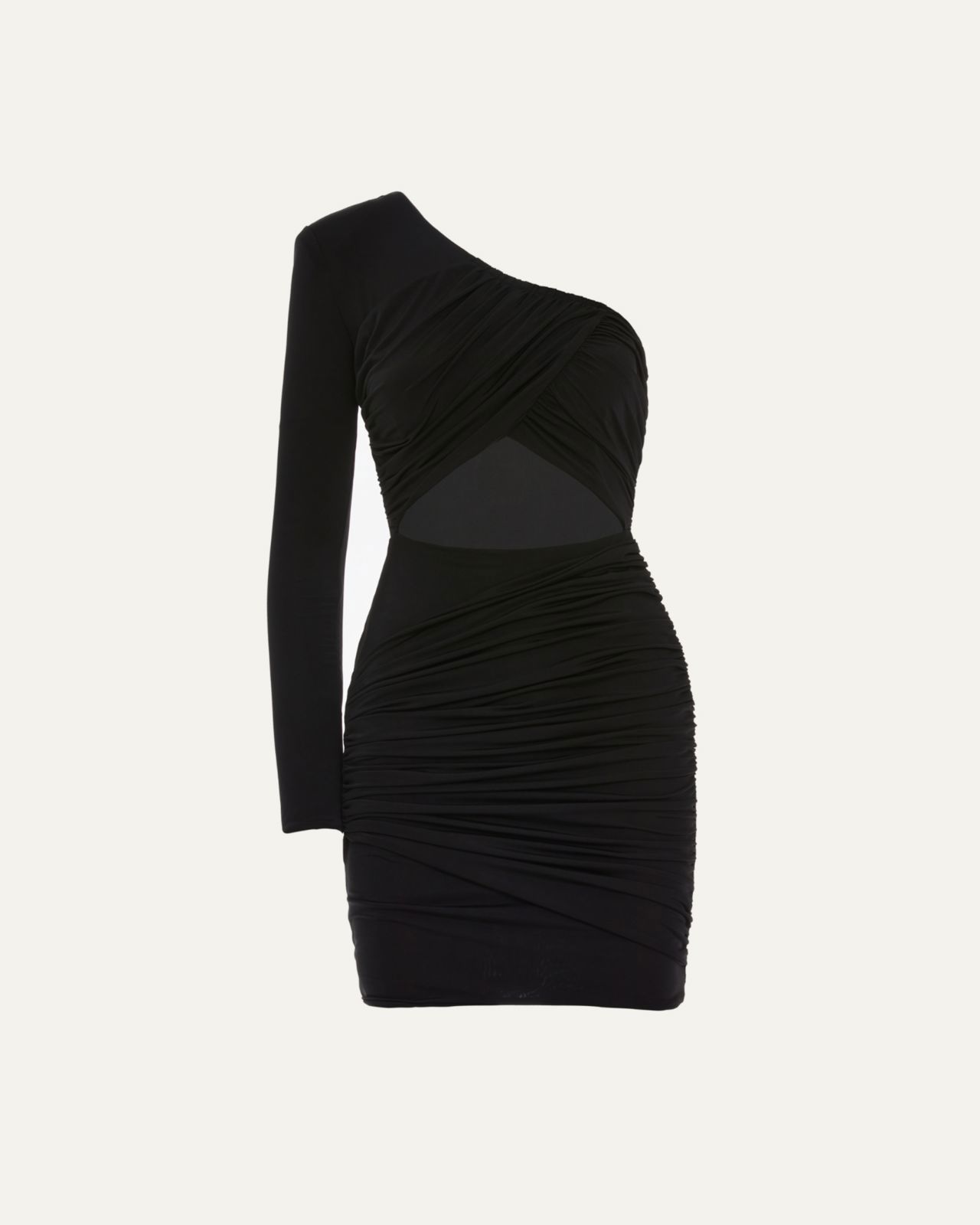 Picture of Fili Black Ruched Mini Dress
