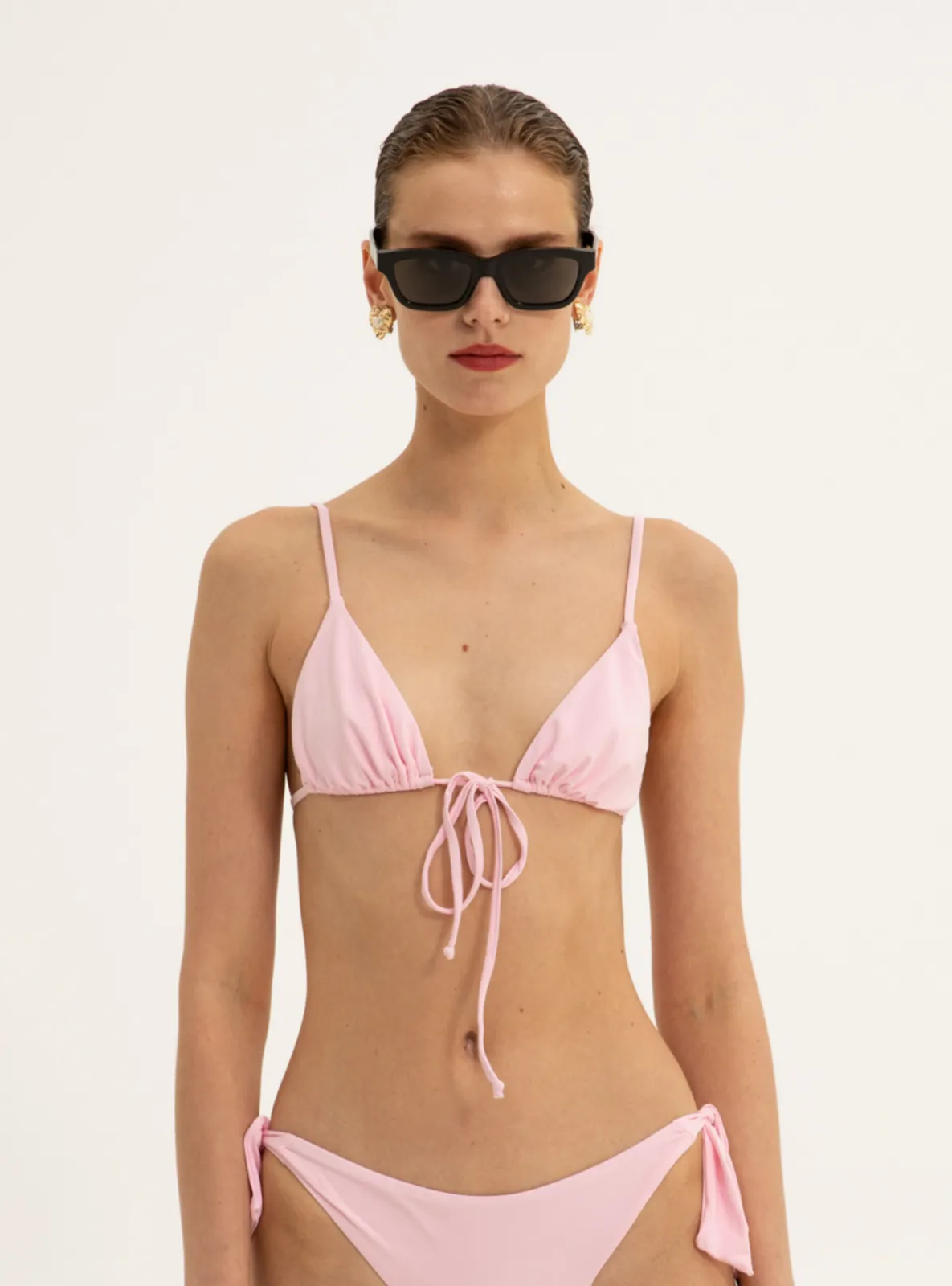 Picture of Elena Pink Triangle Bikini Top