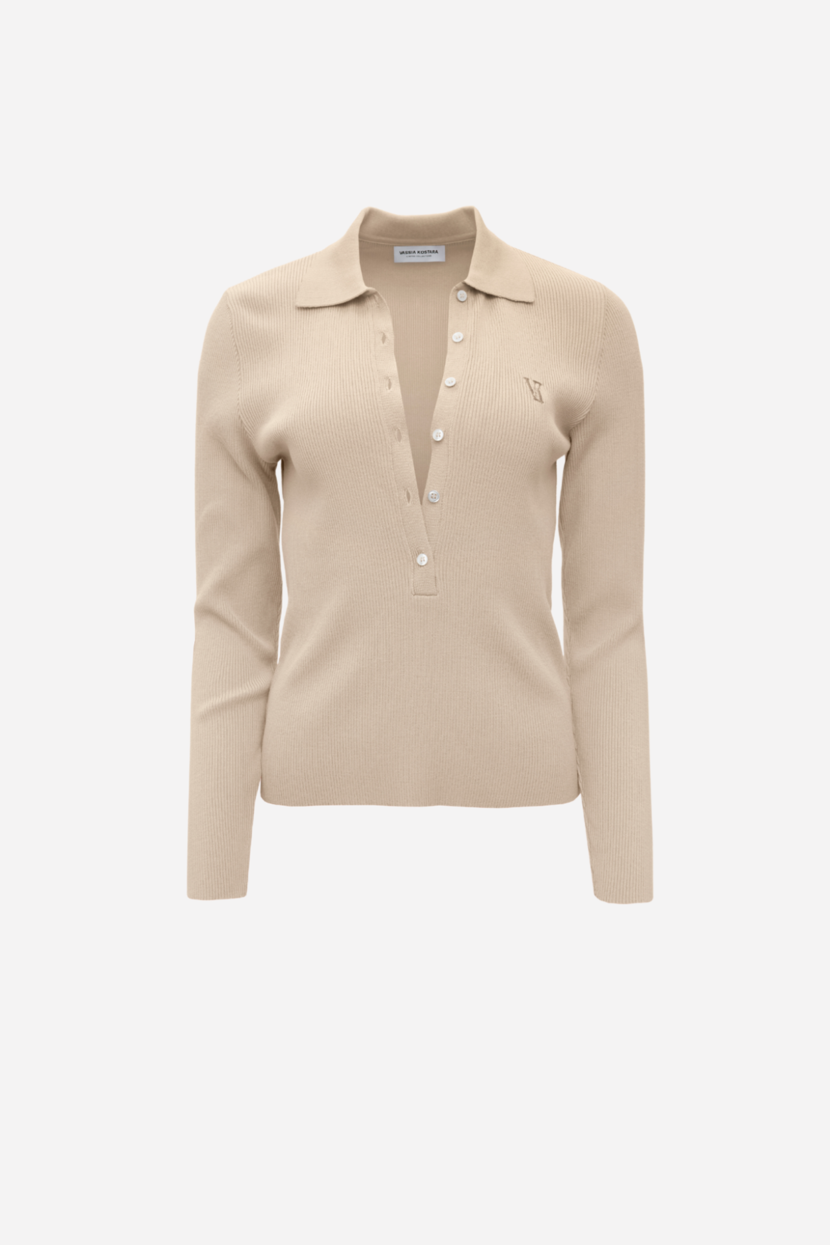 Picture of Beige Polo Rib