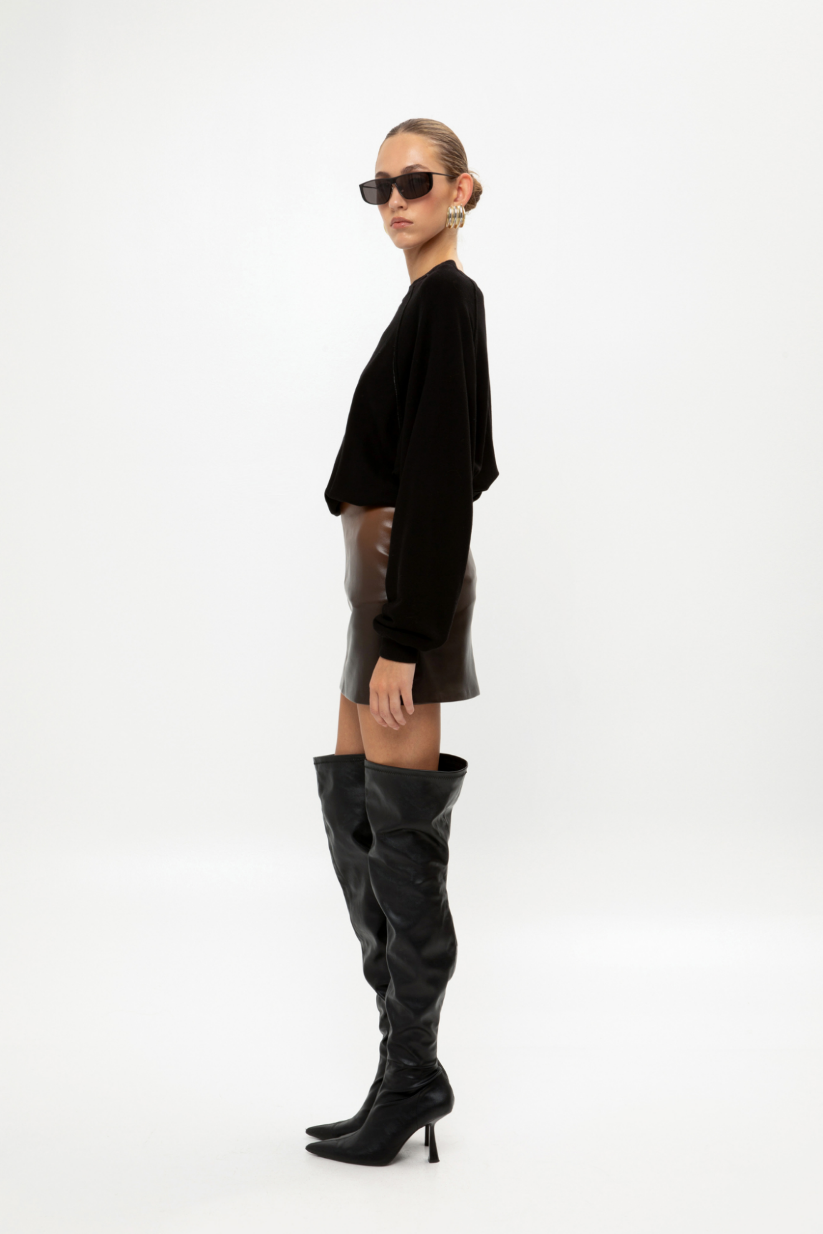 Picture of Ombre Faux Leather Mini Skirt