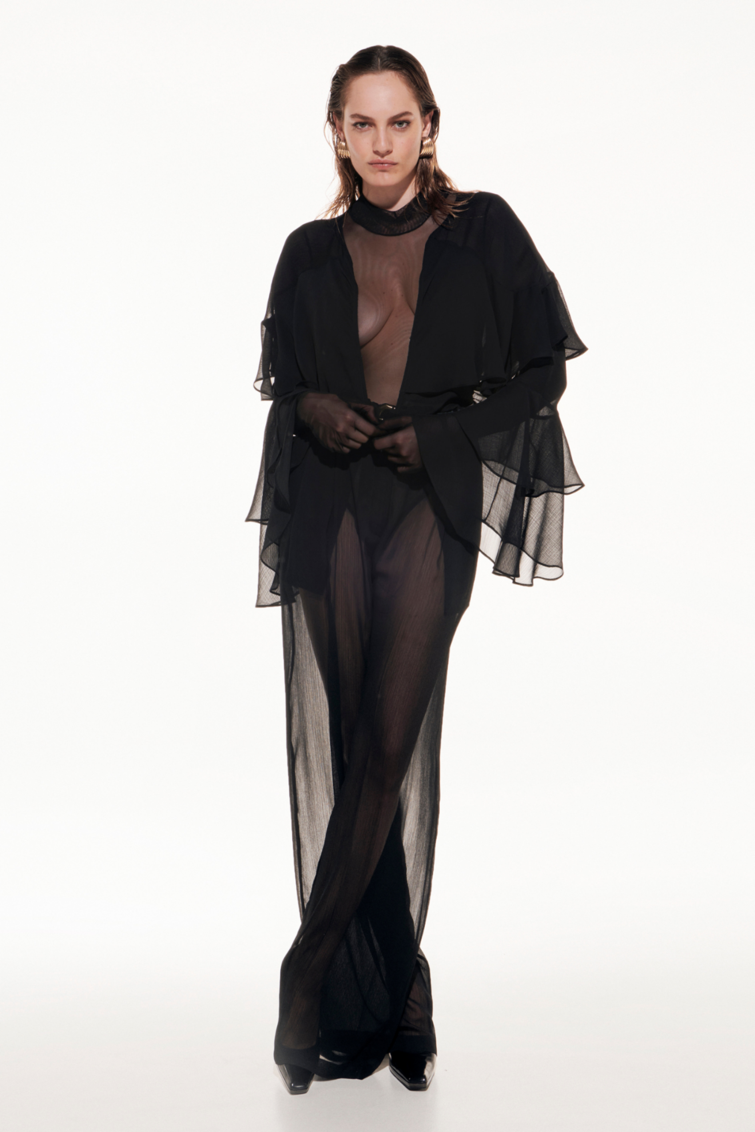 Picture of Black Sheer Pants