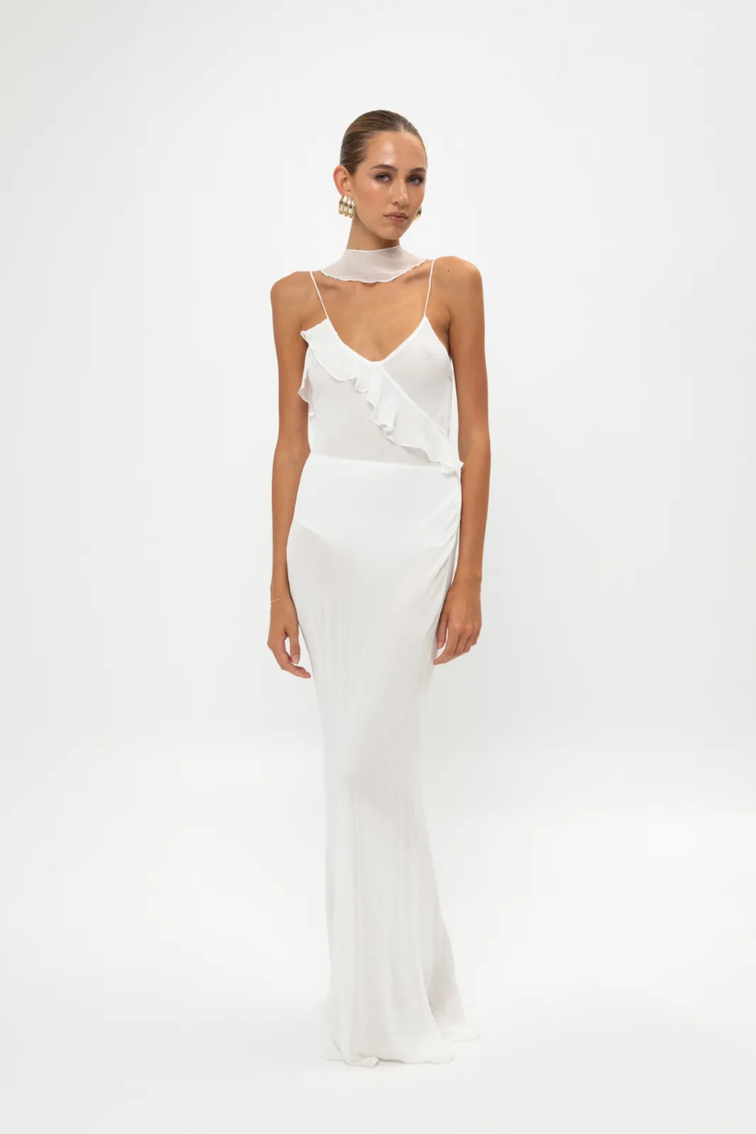 Show details for White Dress With Straps Picture of White Dress With Straps