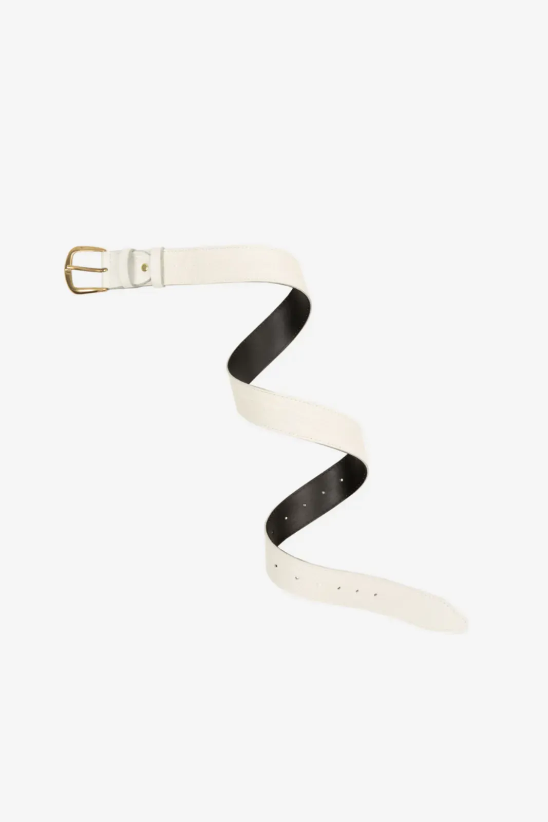 Picture of White Leather Belt