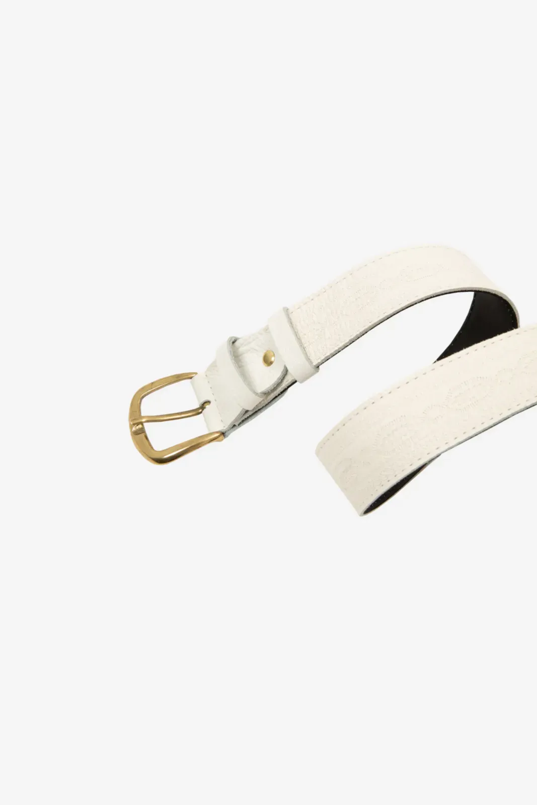 Picture of White Leather Belt