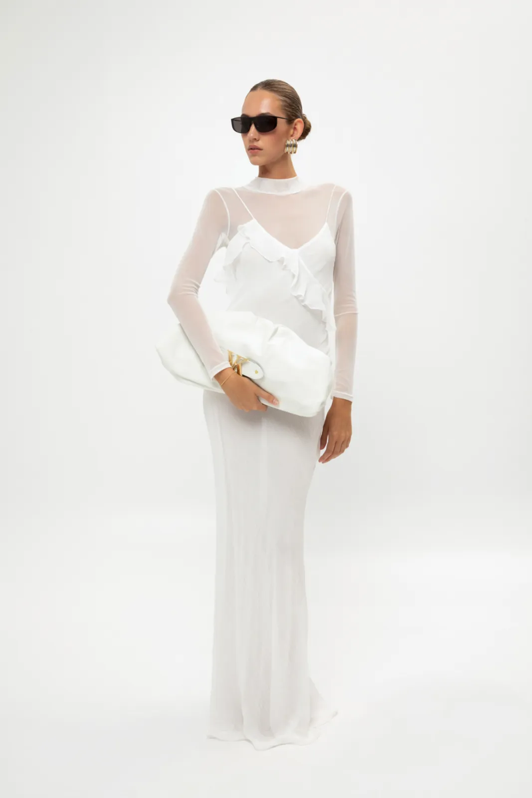 Picture of White Leather Bag