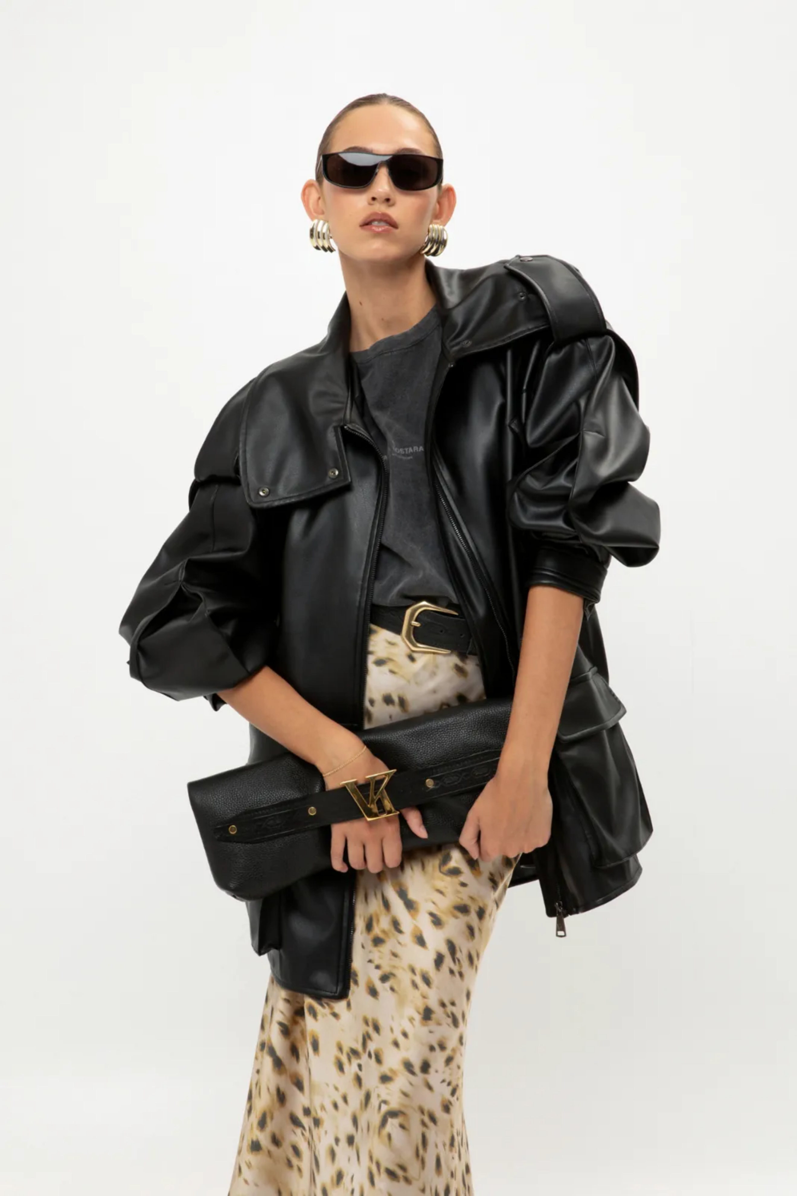 Picture of Black Leather Bag