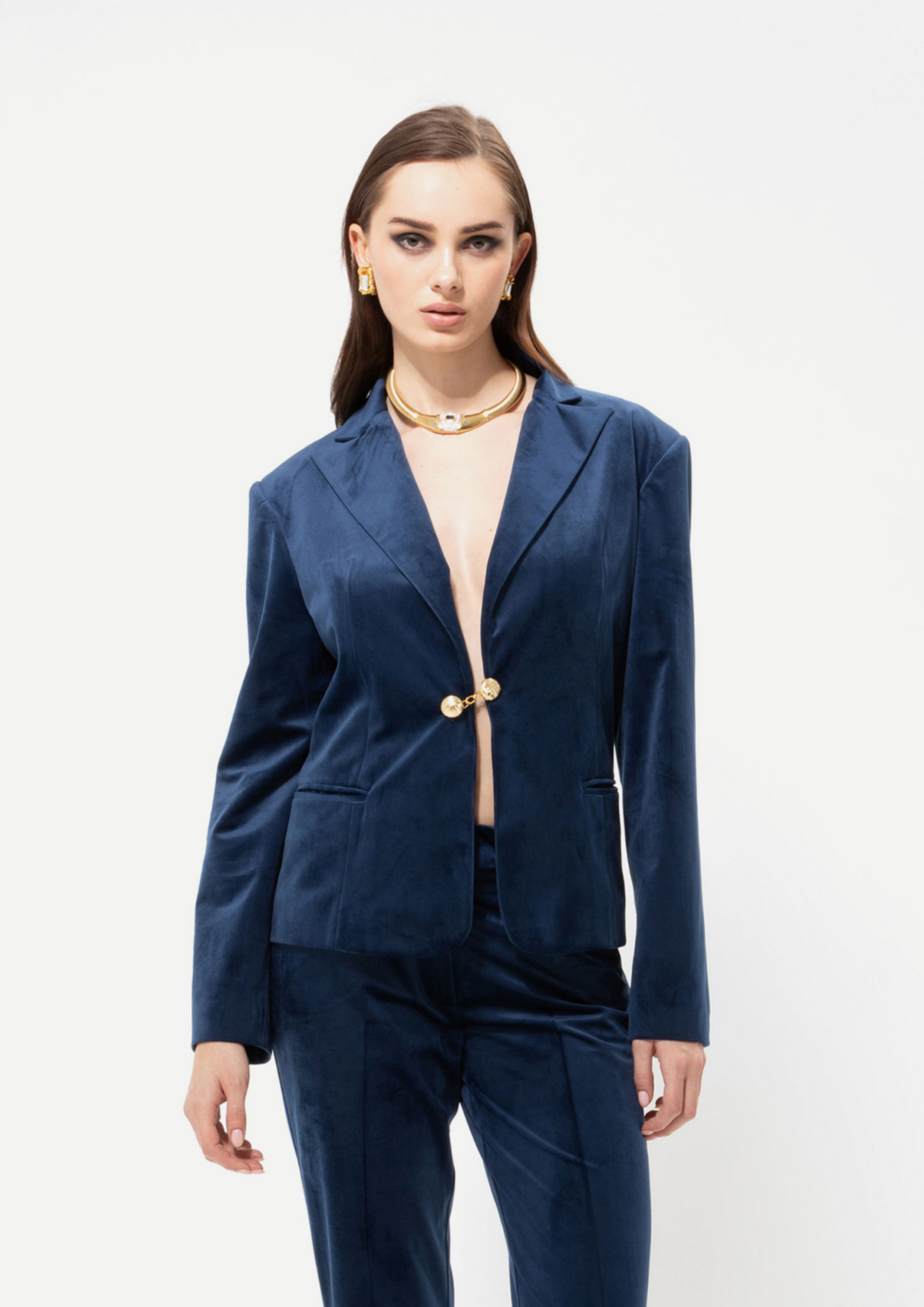 Picture of Velour Royal Blue Blazer