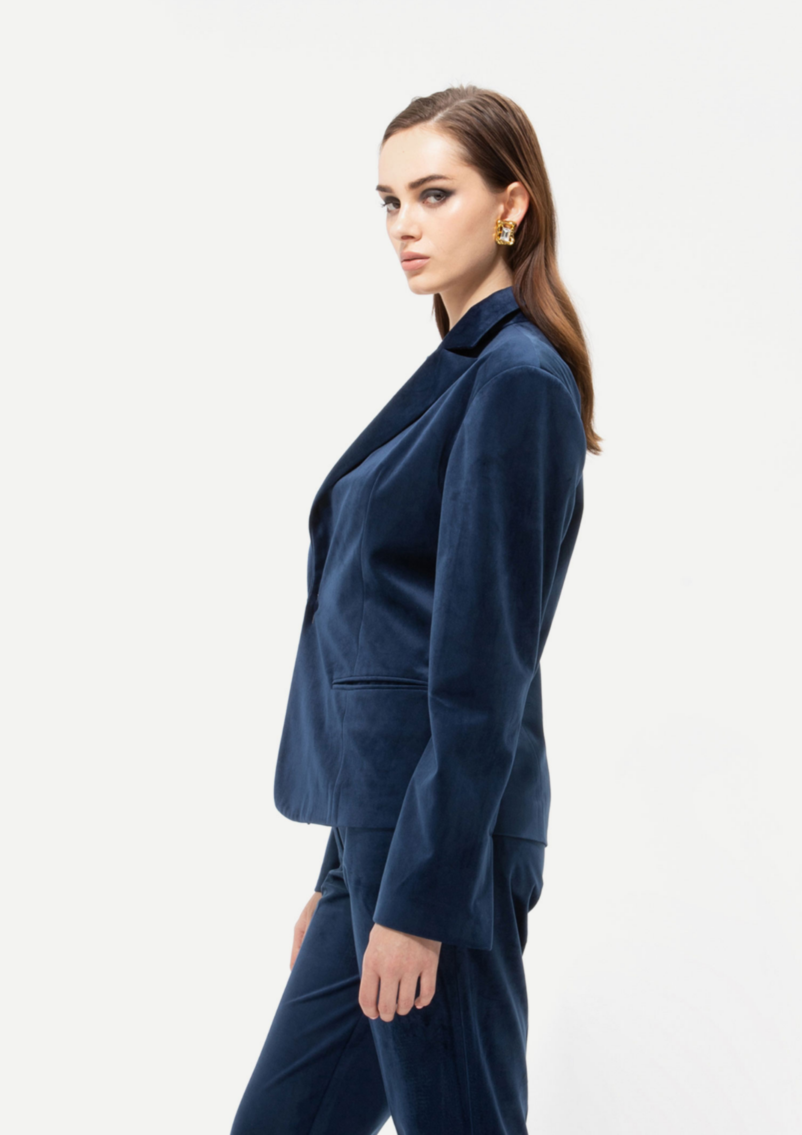 Picture of Velour Royal Blue Blazer