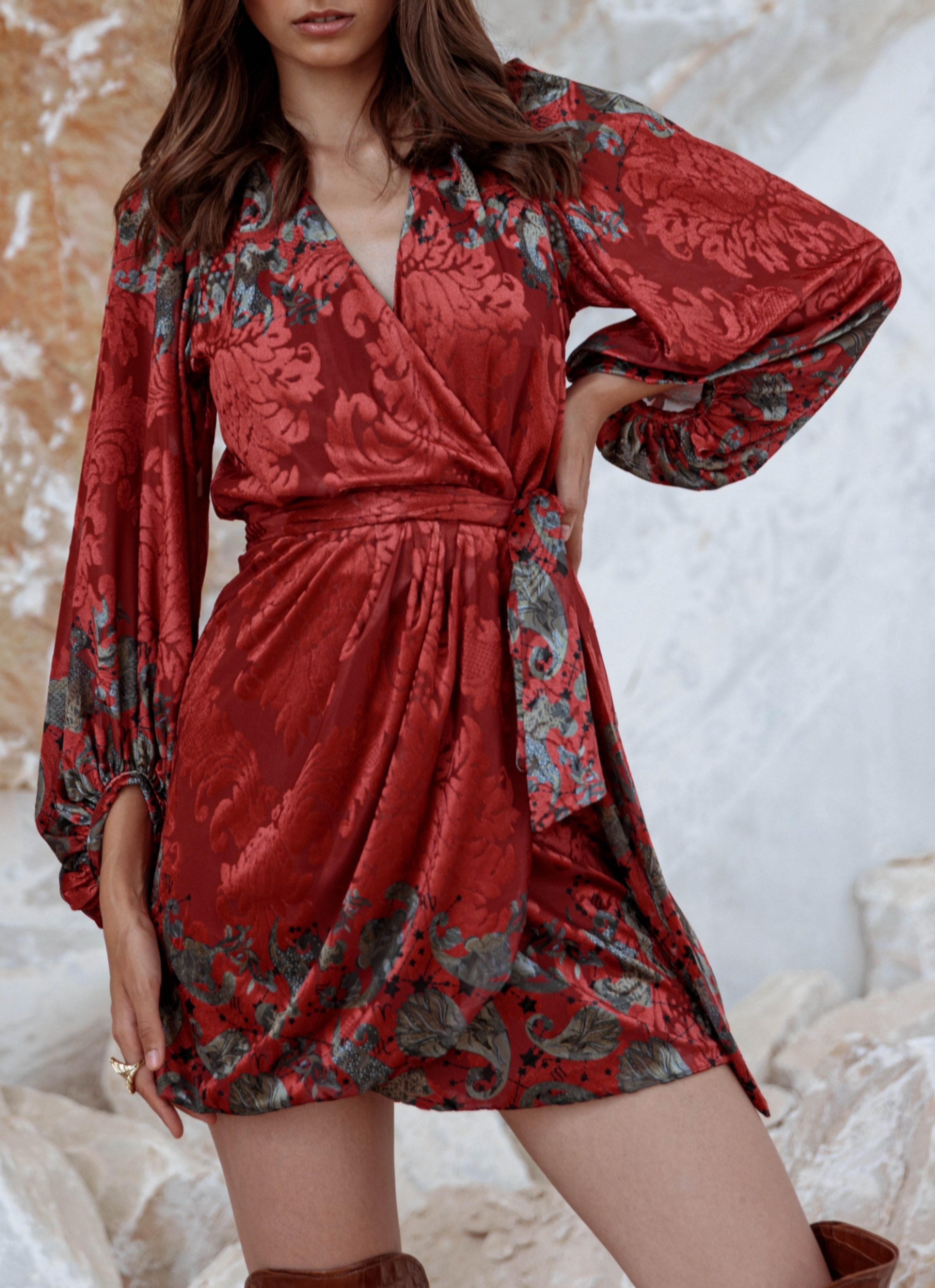 Picture of RED BLOSSOM DRESS