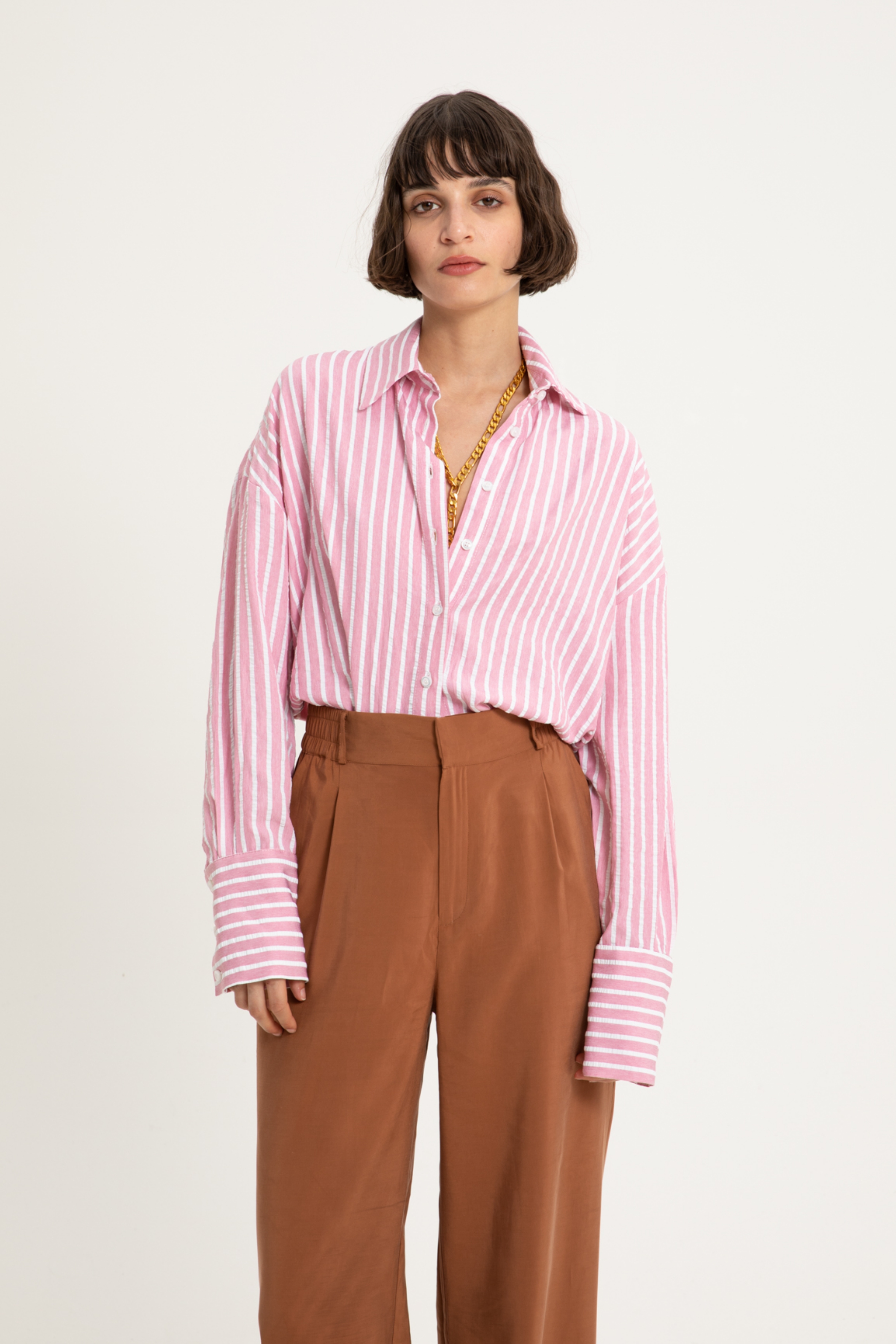 Picture of Aura Pink Loose Fit Shirt