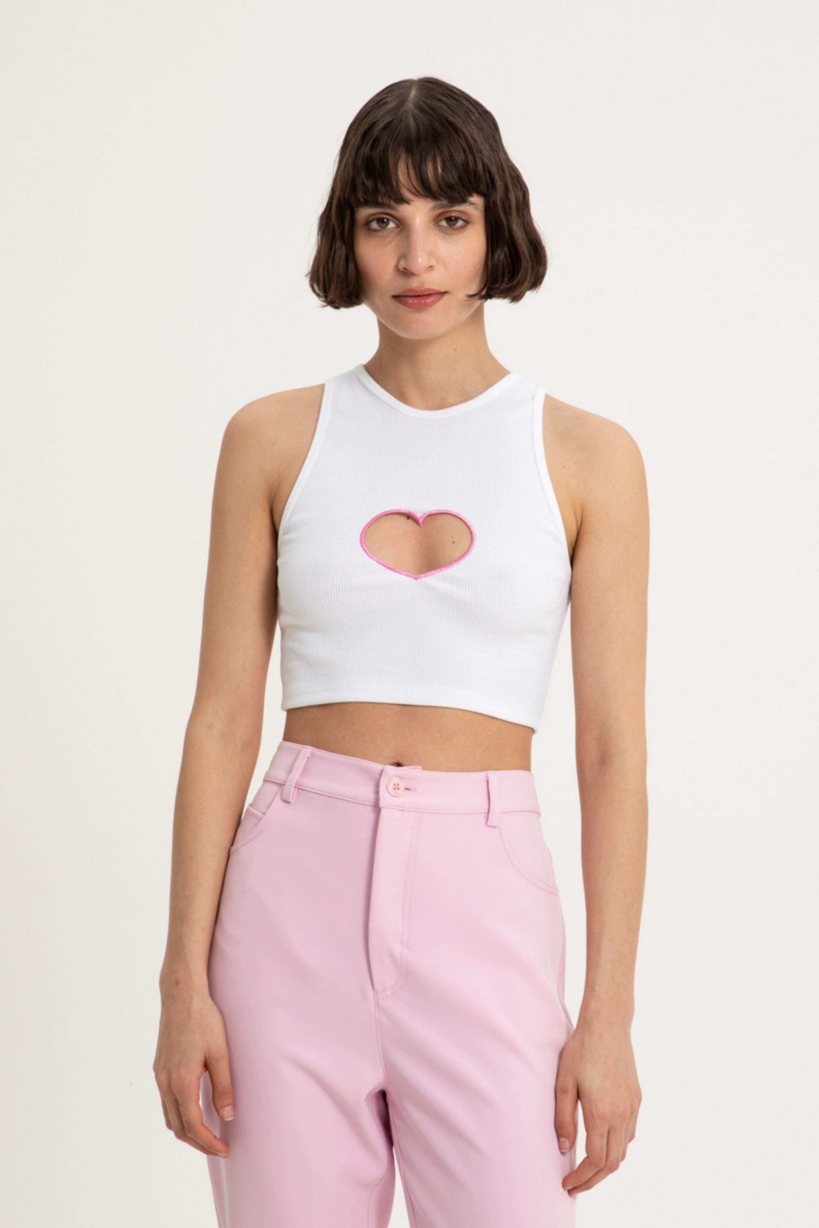 Picture of Kari White Crop Top