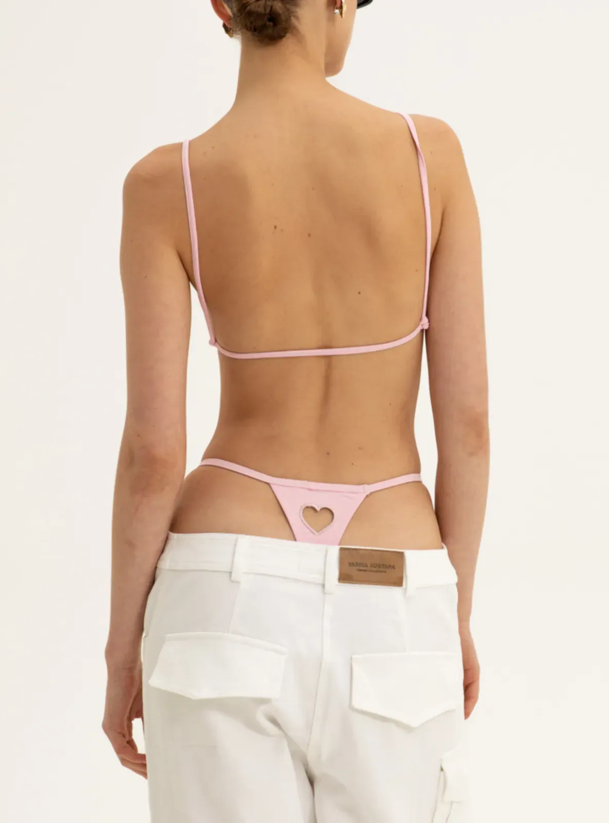 Picture of Elena Pink Thong Bikini Bottoms