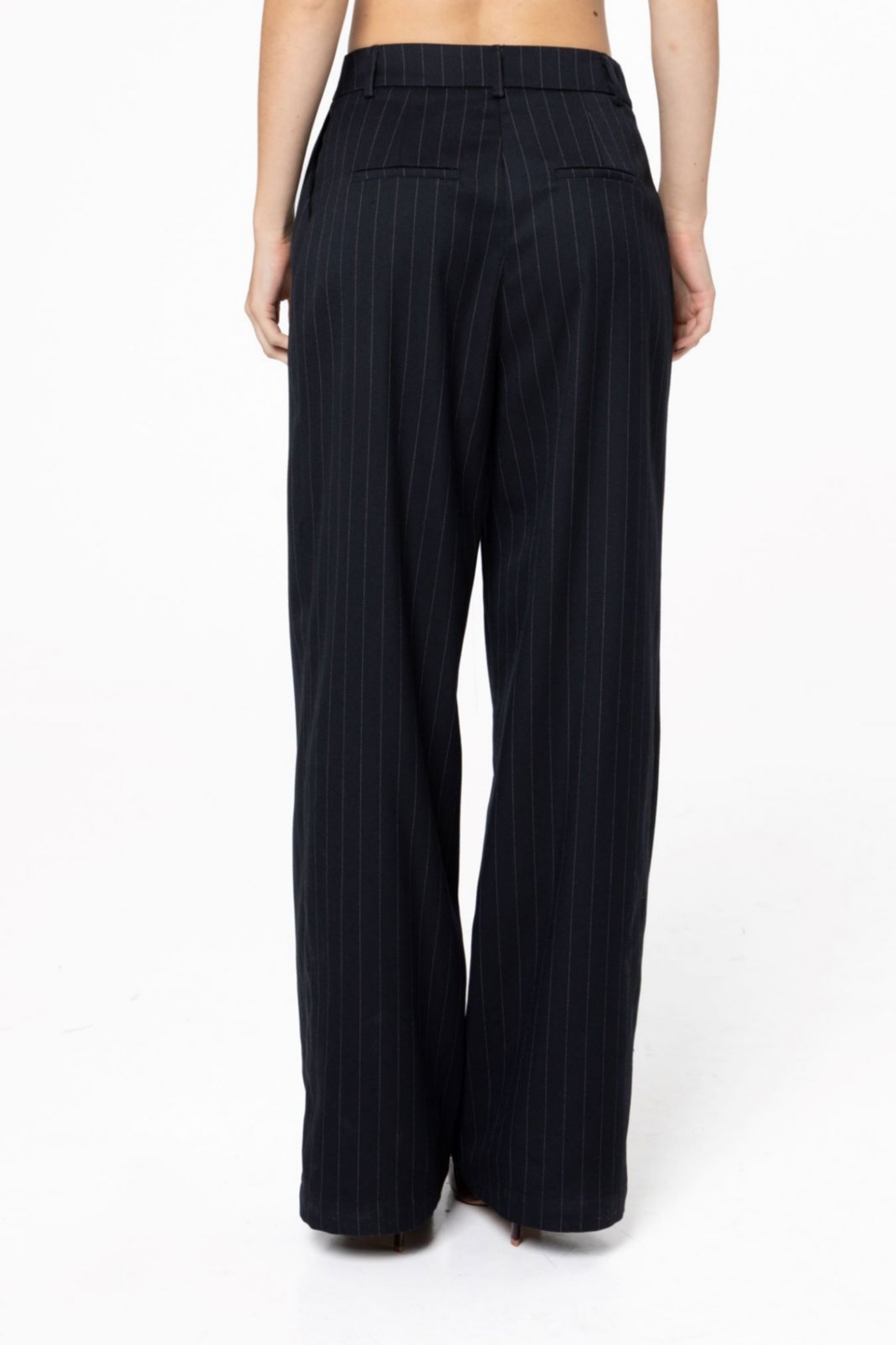 Picture of Striped Blue Black Pants