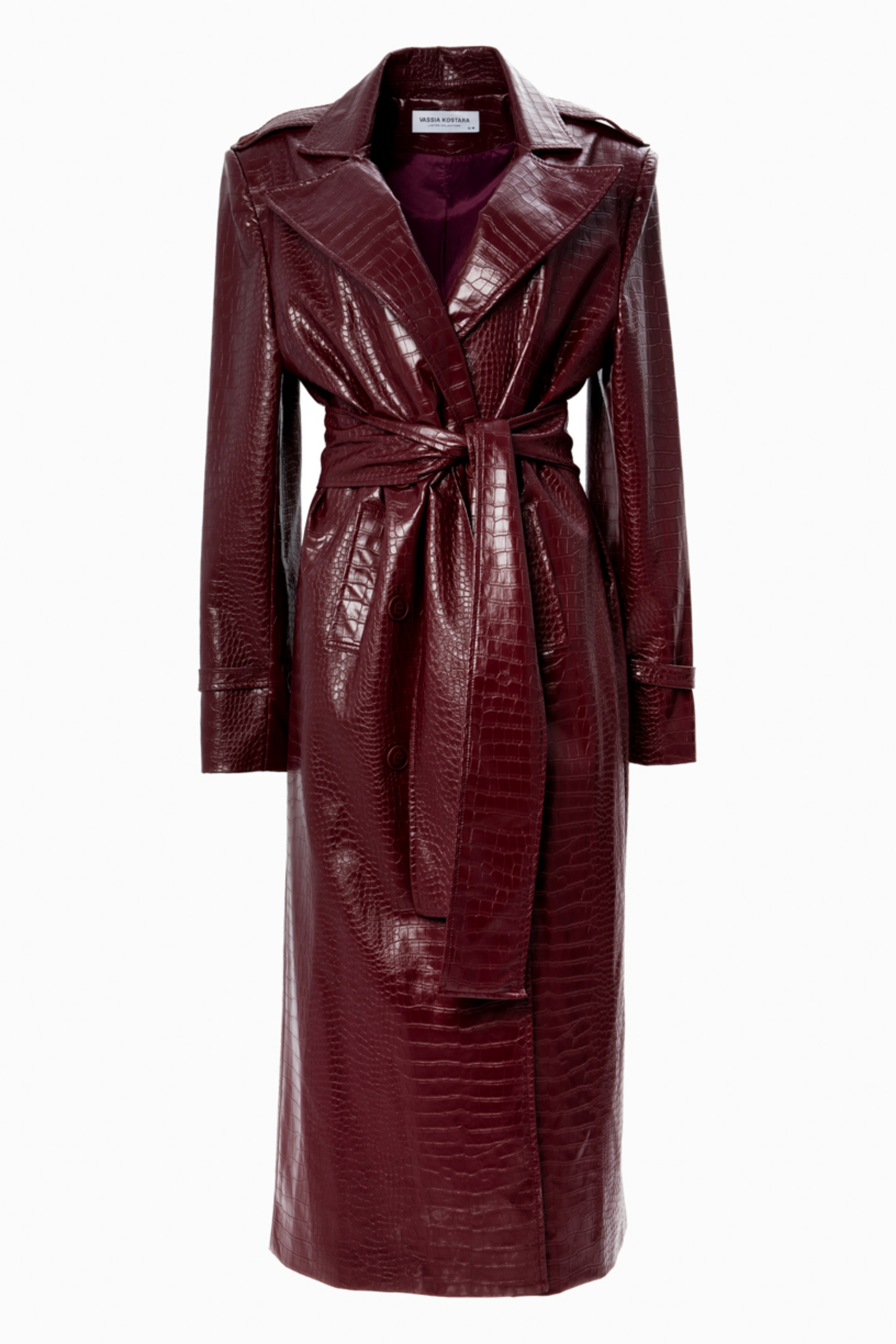 Picture of Merlot Red Trench Coat