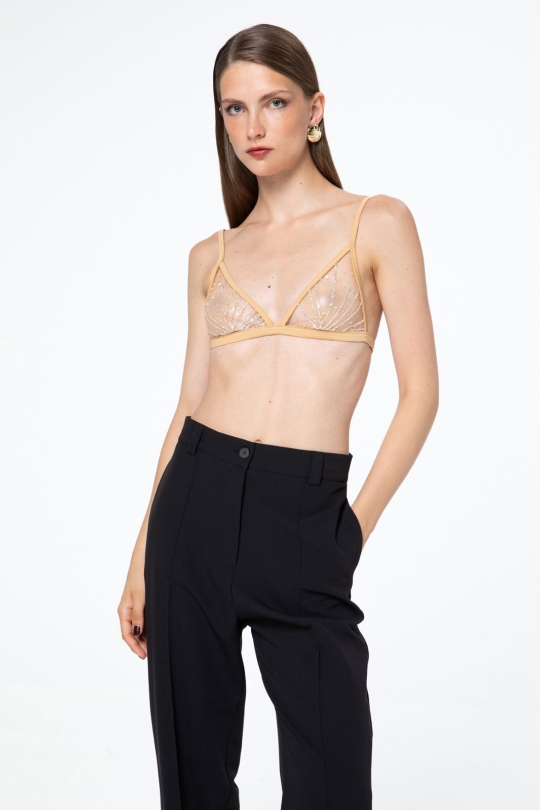 Picture of Warm Ivory Crystal Bra