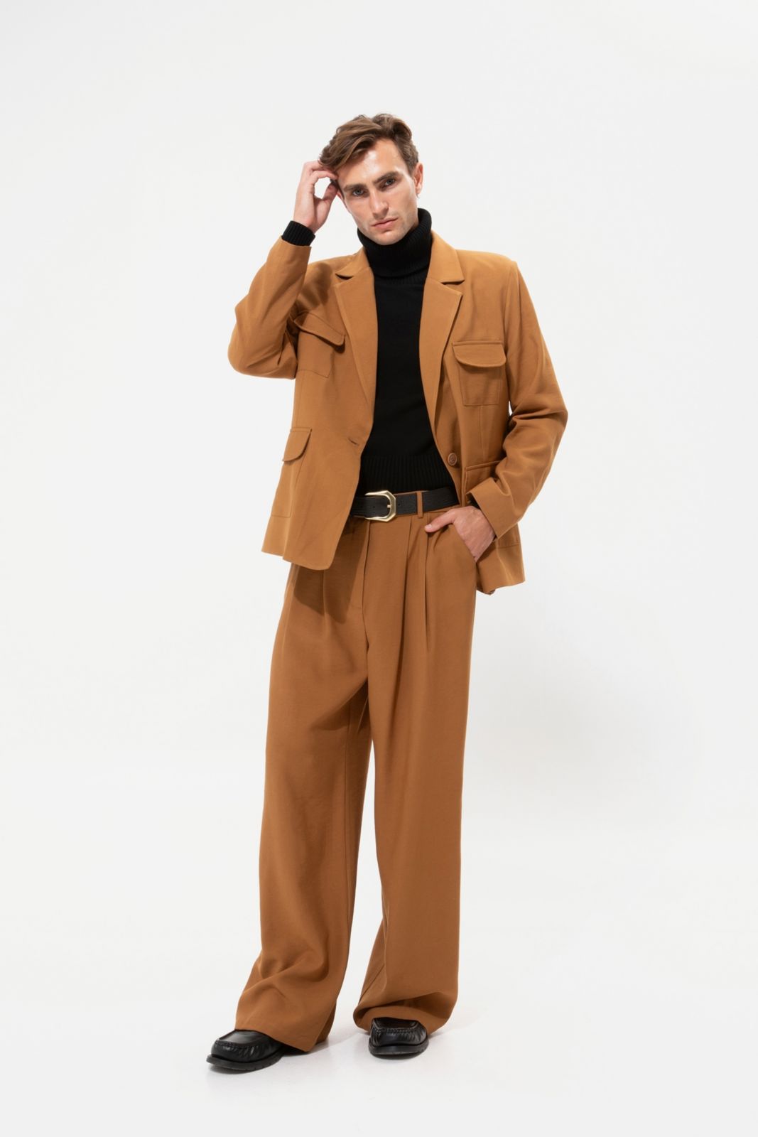 Picture of Tan Suit Pants