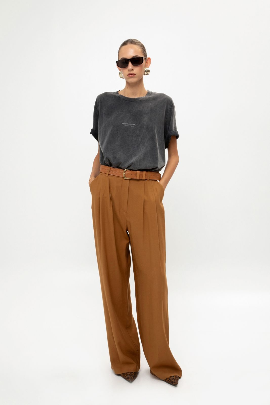 Picture of Tan Suit Pants