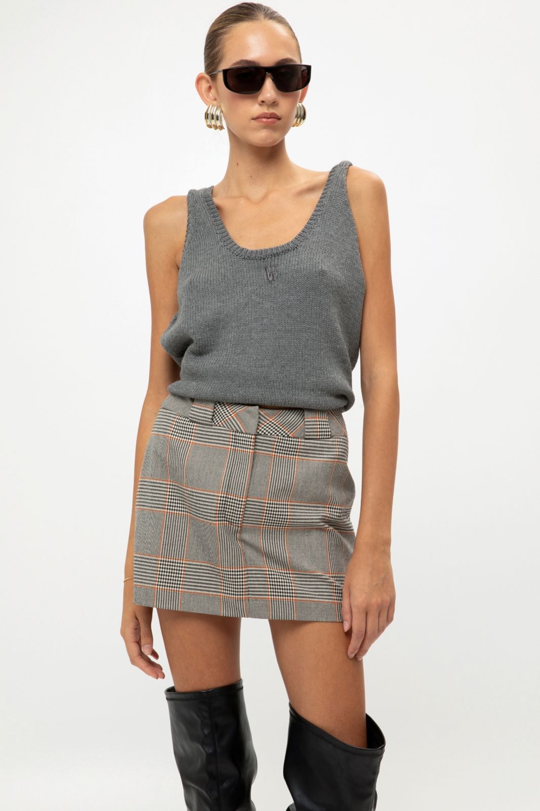 Picture of Chequered Mini Skirt