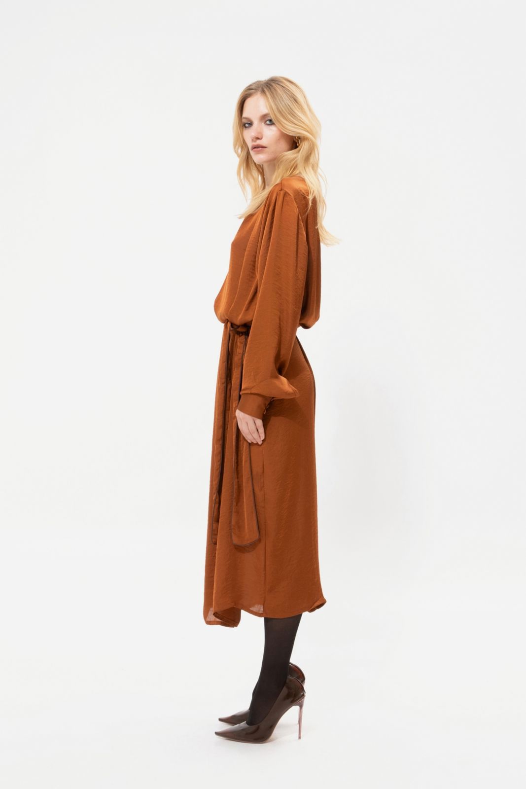 Picture of Tan Midi Dress