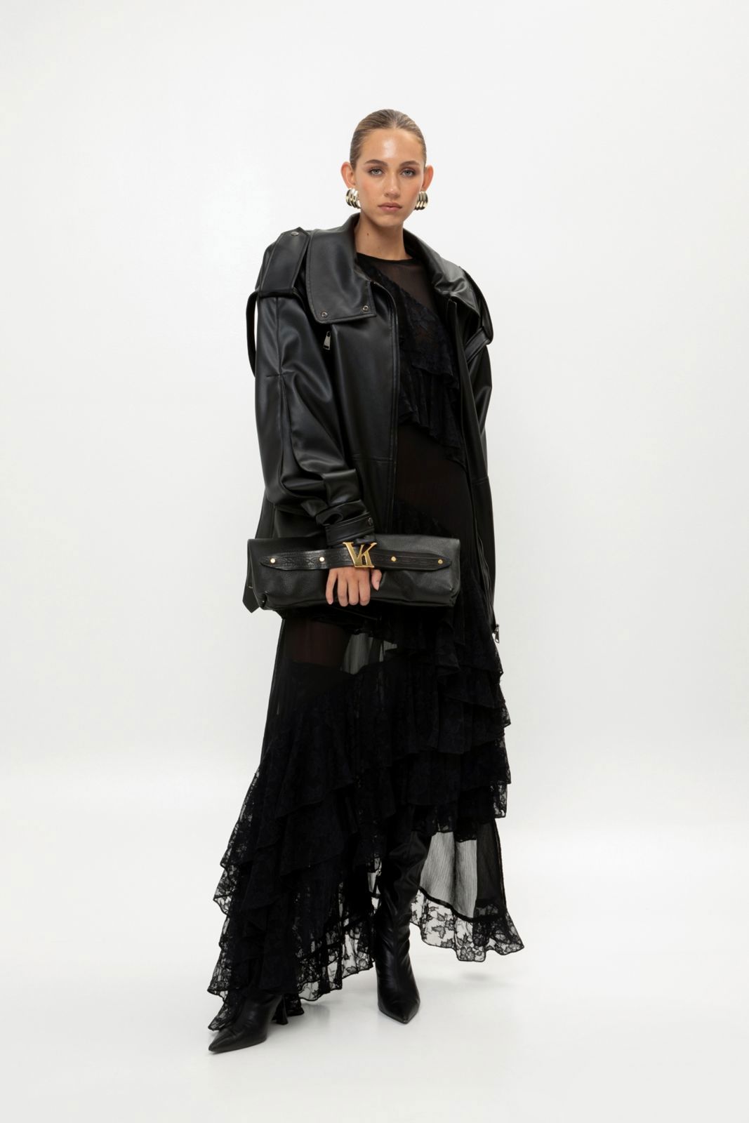 Picture of Black Faux Leather Jacket