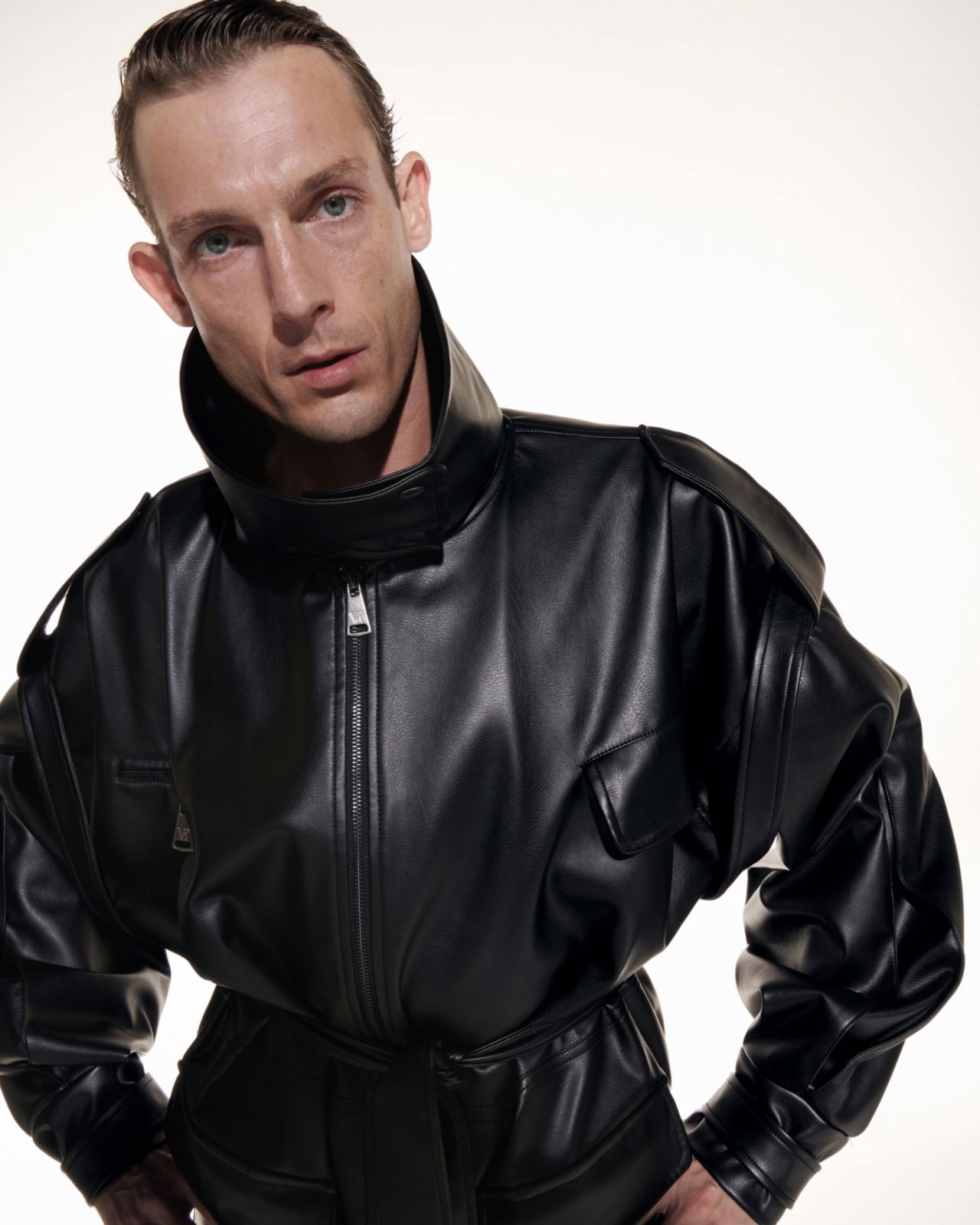 Picture of Black Faux Leather Jacket