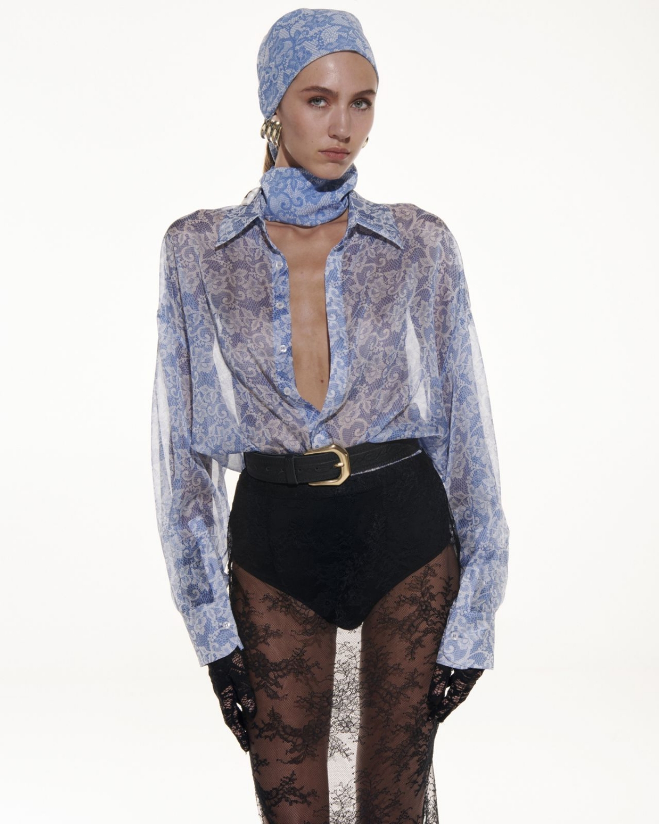 Picture of Lace Printed One Size Shirt